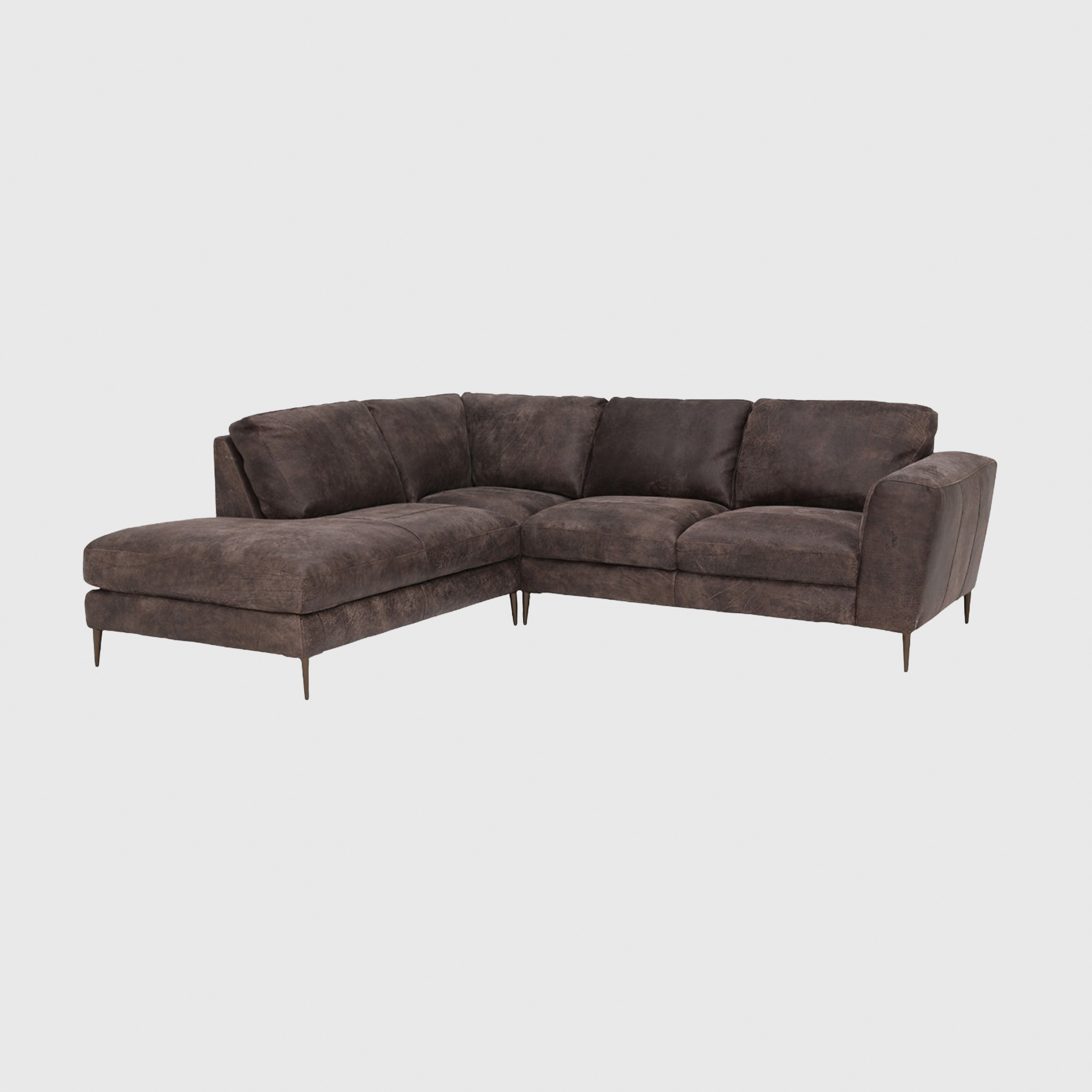 Troy Medium Corner Lhf Chaise Sofa Leather | Barker & Stonehouse