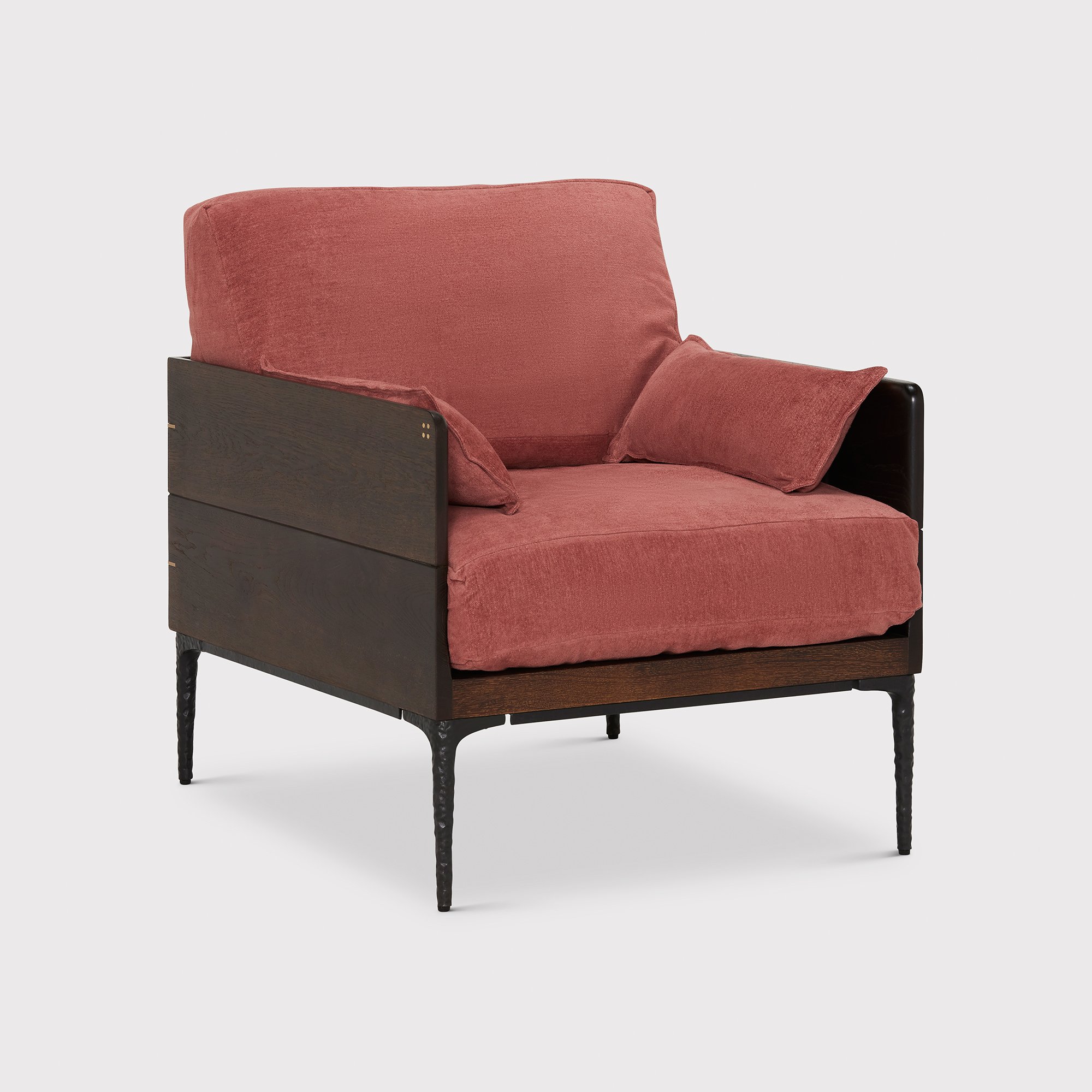 Bozan Armchair, Red Fabric | Barker & Stonehouse