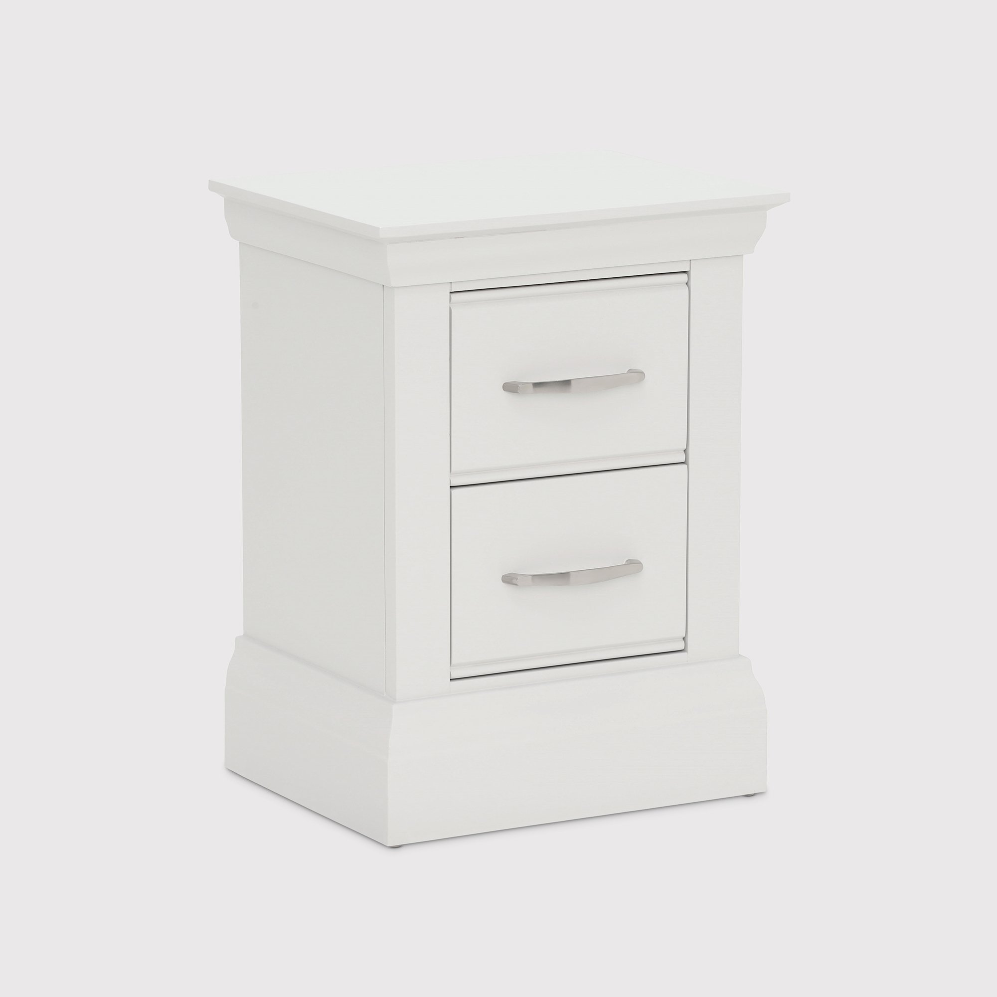 Evesham Small 2 Drawer Bedside Table, Neutral | Barker & Stonehouse