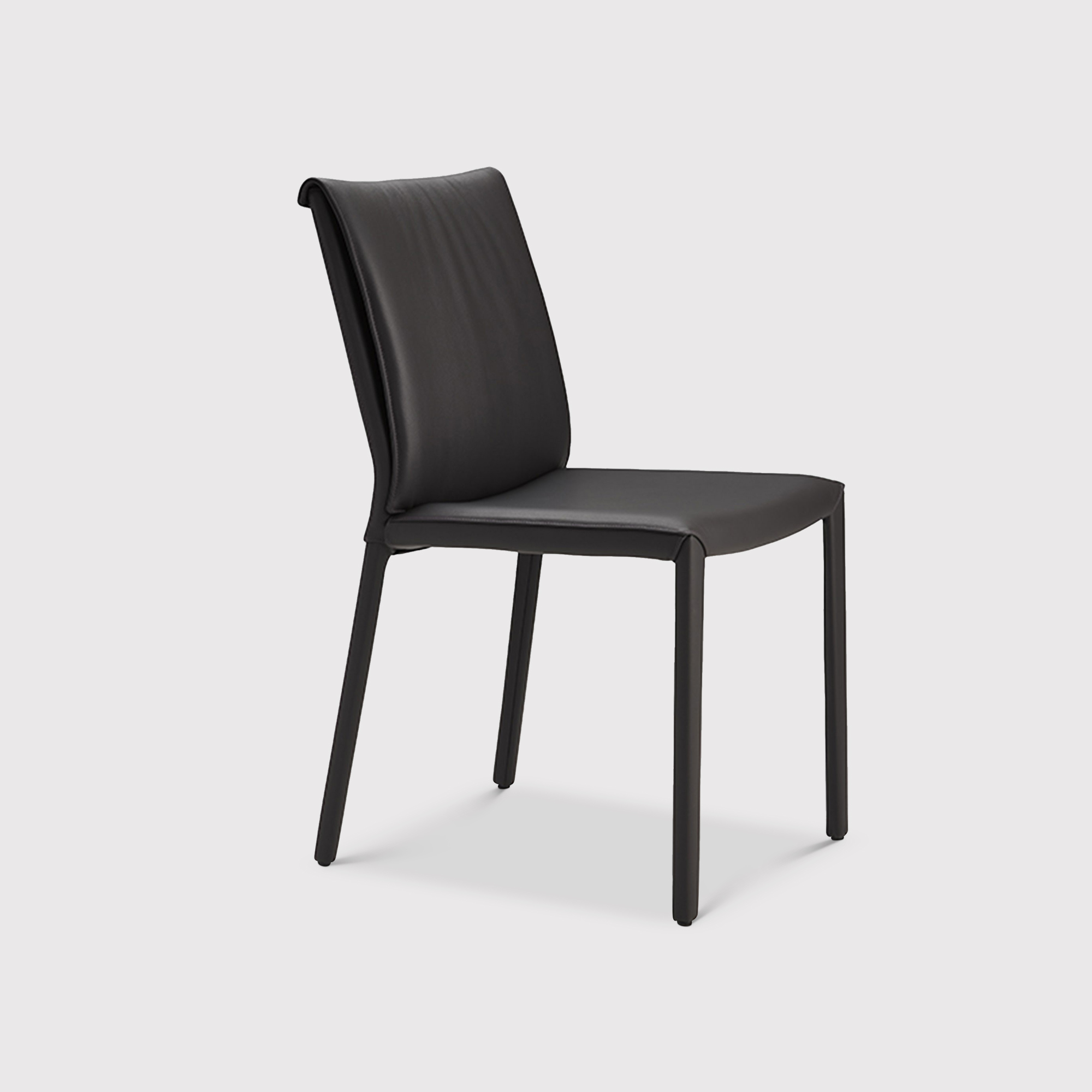 Cattelan Italia Italia Dining Chair, Black Leather | Barker & Stonehouse
