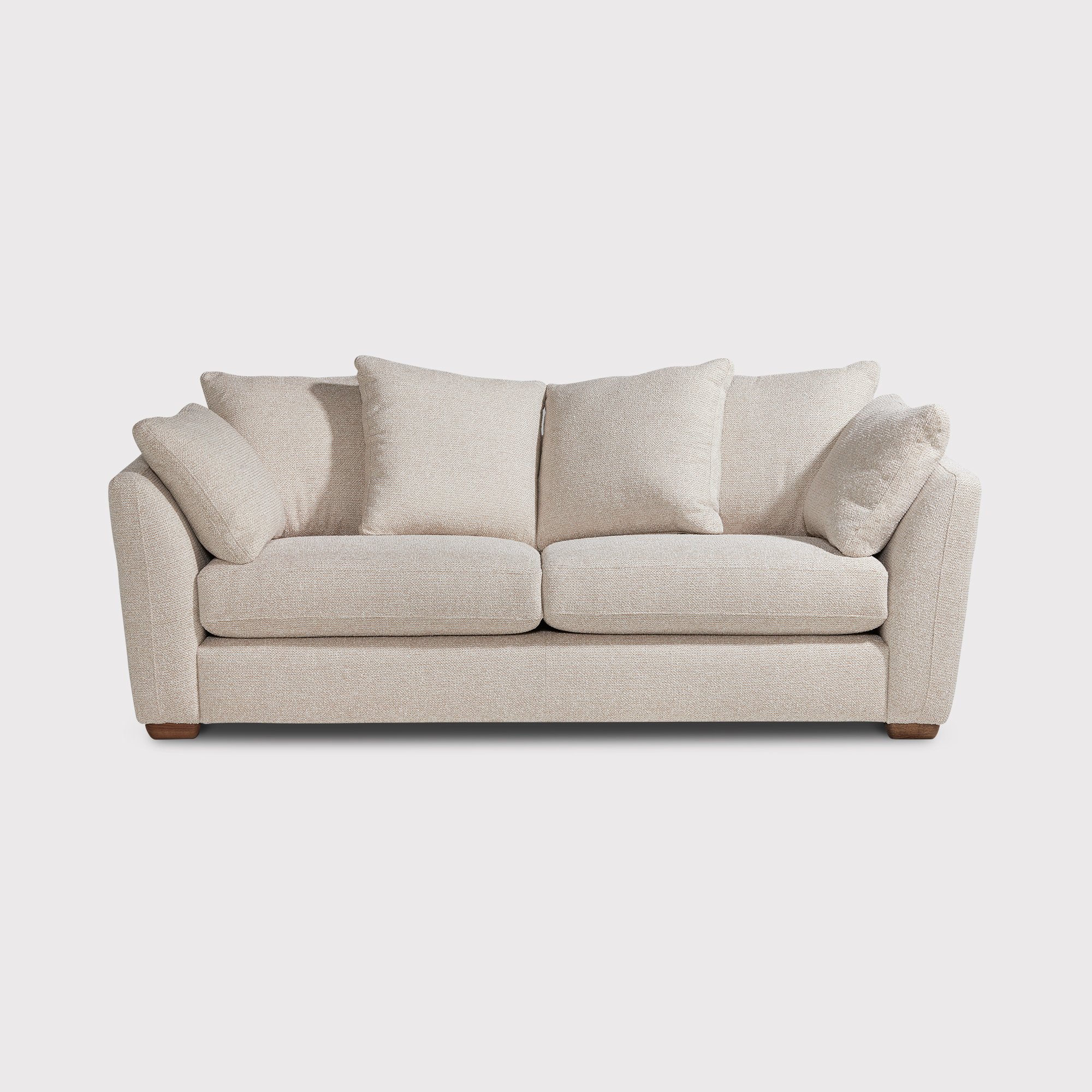 Ludlow 4 Seater Sofa Pillow Back, Neutral Fabric | Barker & Stonehouse