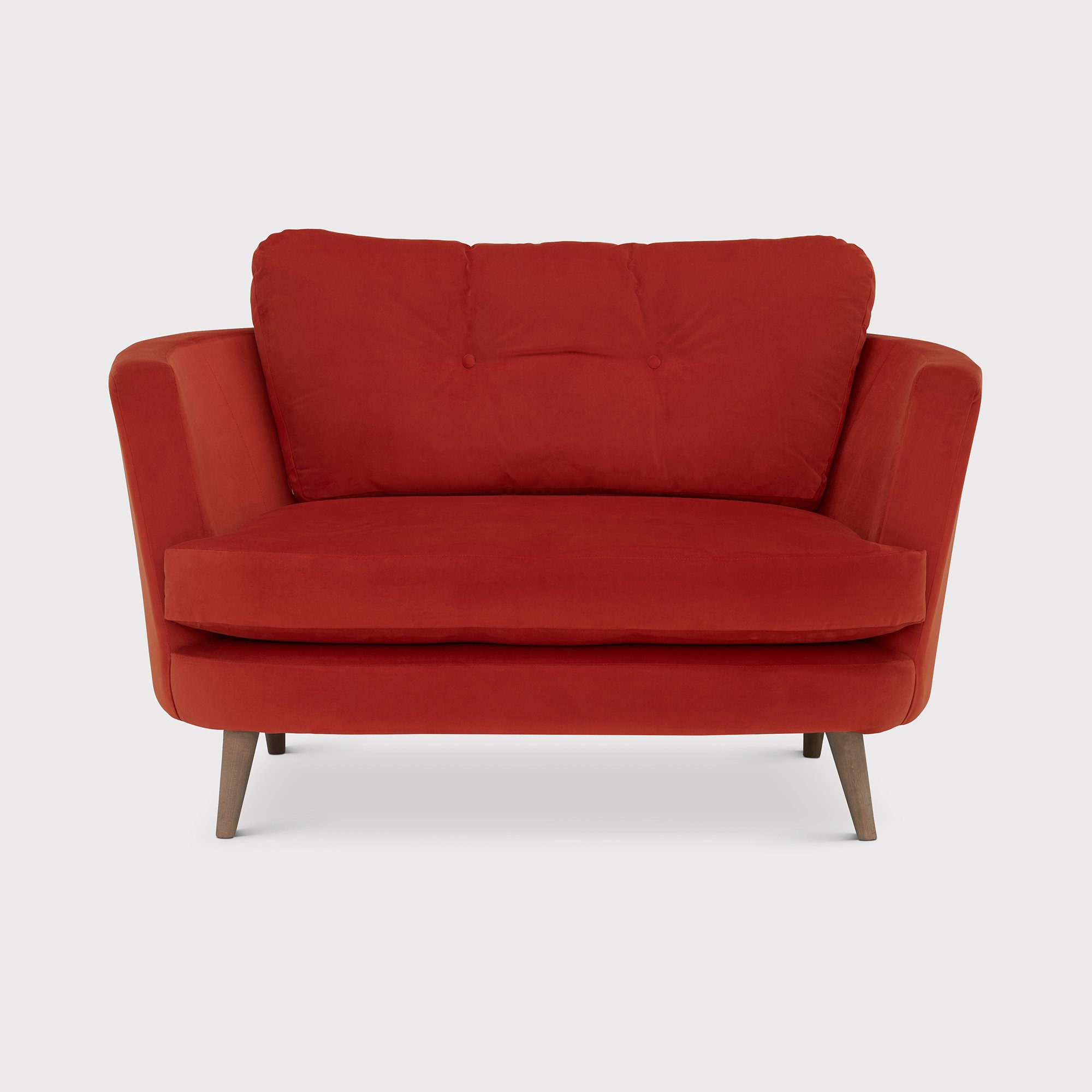 Myers Oval Cuddler, Red Fabric | Barker & Stonehouse