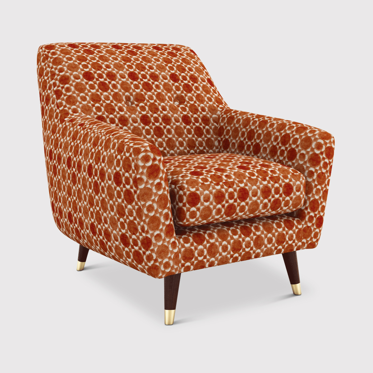 Orla Kiely Rose Armchair, Red Fabric | Barker & Stonehouse