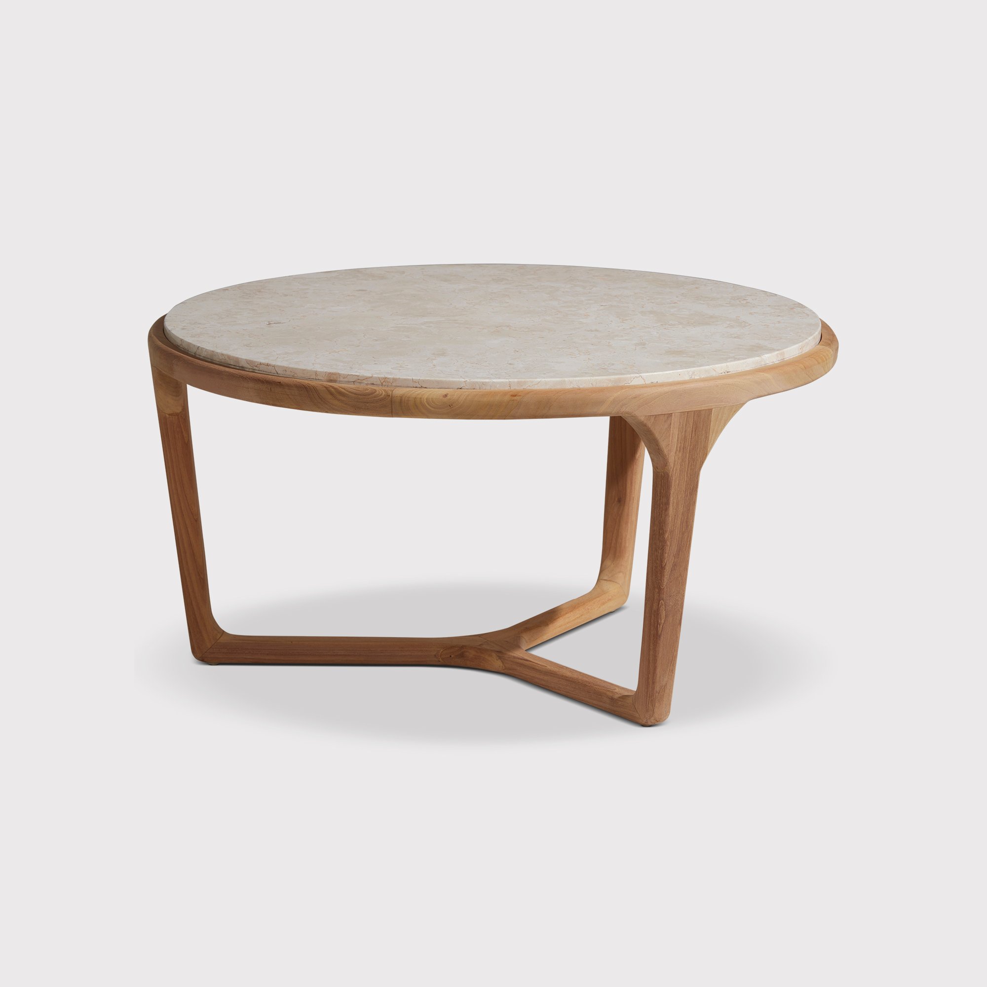 Terza Coffee Table, Round, Brown | Barker & Stonehouse