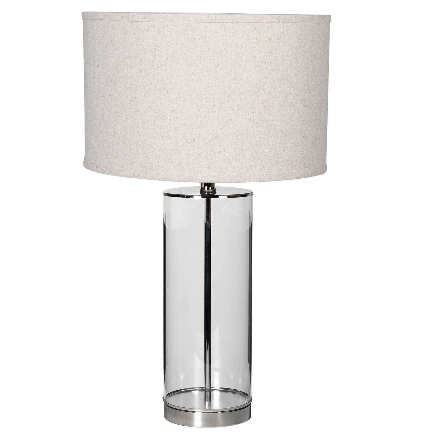 Glass Tube Table Lamp, Neutral | Barker & Stonehouse