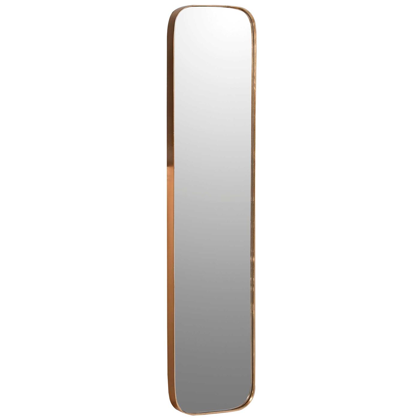 Tall Slim Gold Rim Mirror, Square | Barker & Stonehouse