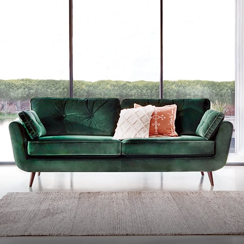 Jungle green discount sofa sets