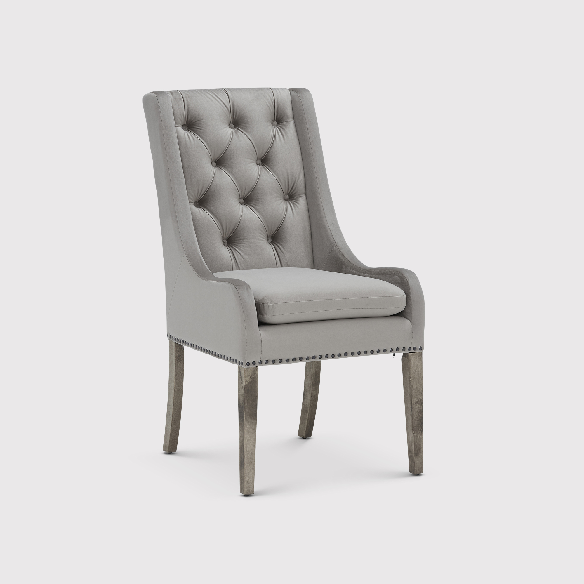 Ophelia Buttoned Back Dining Chair, Neutral | Barker & Stonehouse