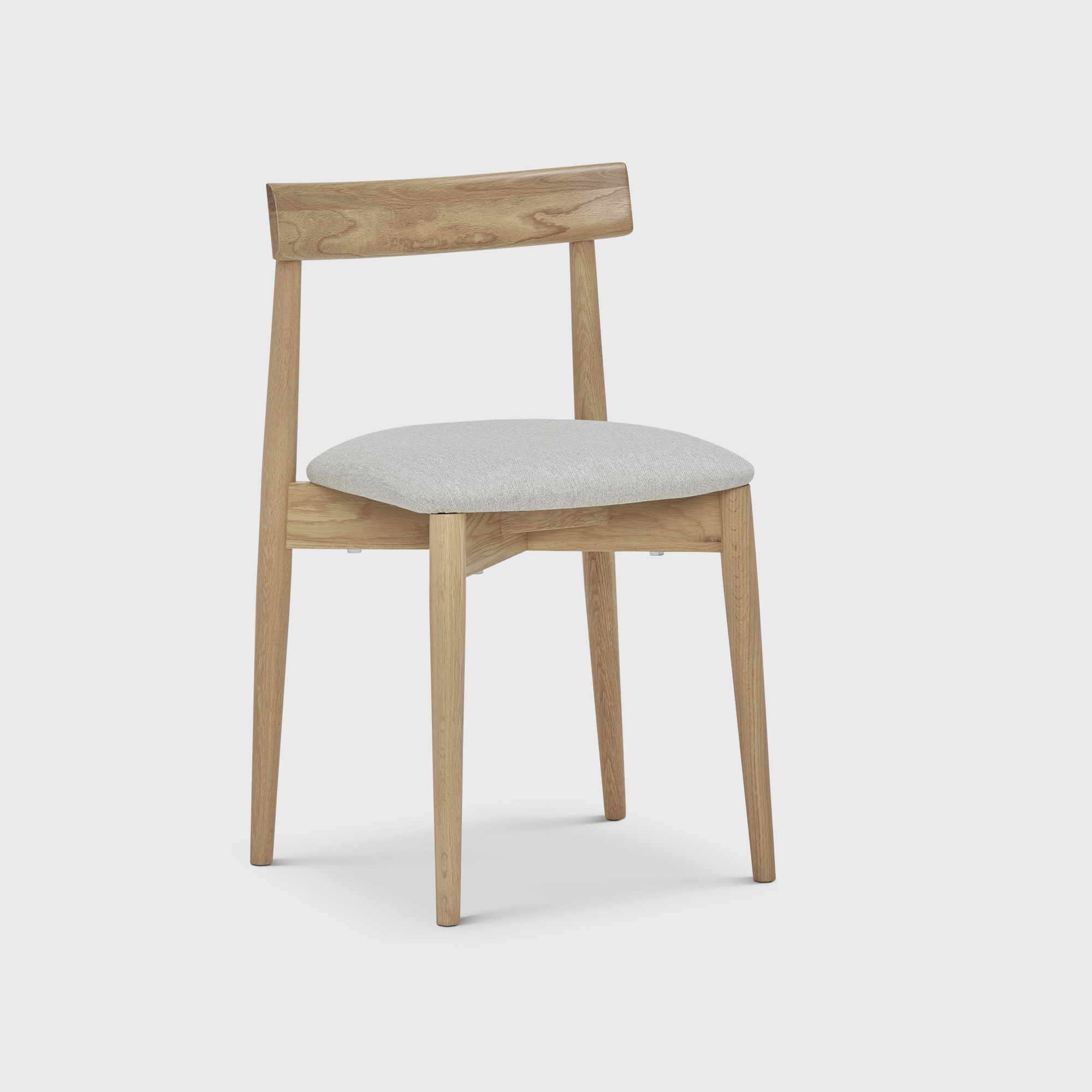 Ercol Ava Upholstered Dining Chair, Neutral | Barker & Stonehouse