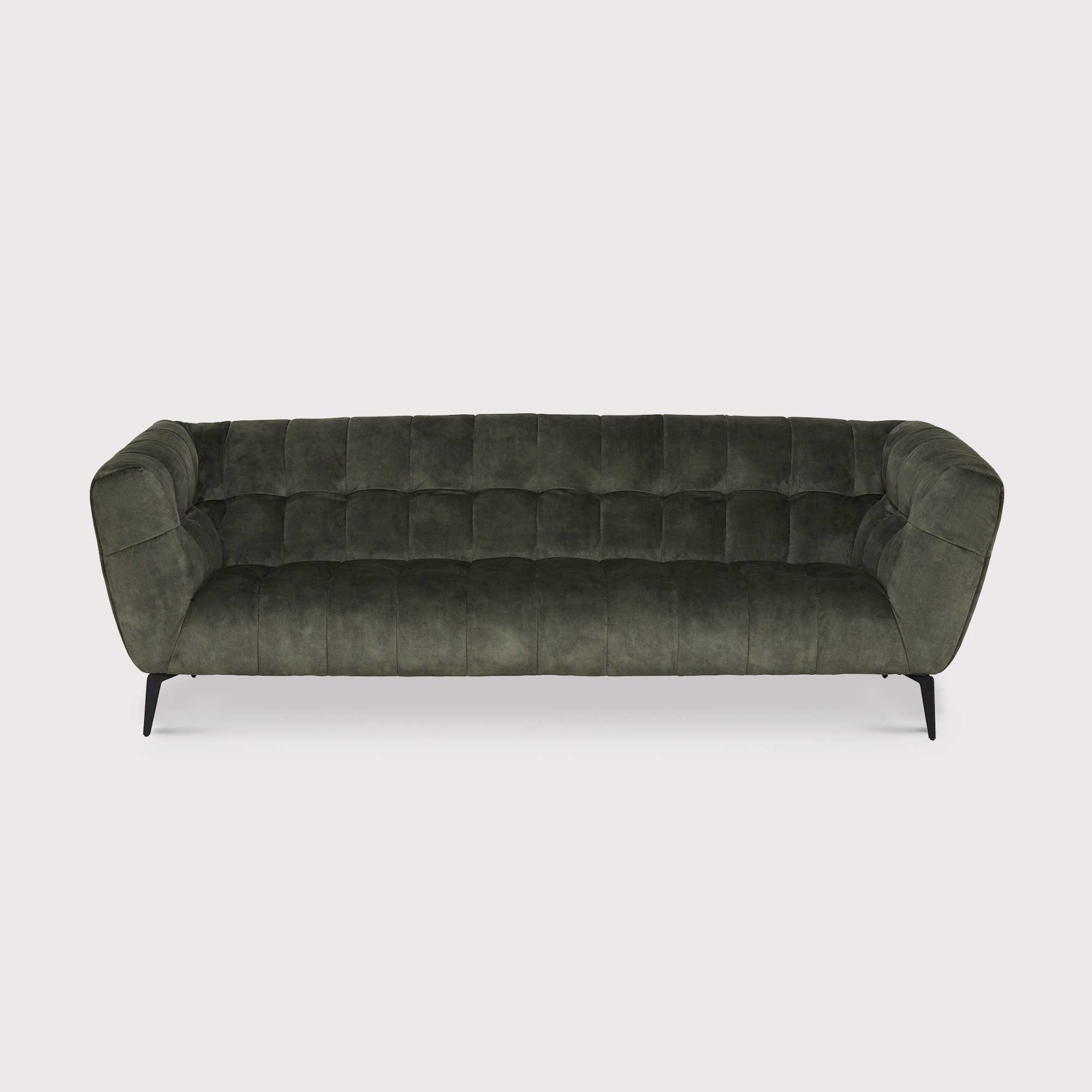 Azalea 3 Seater Sofa, Green Fabric | Barker & Stonehouse