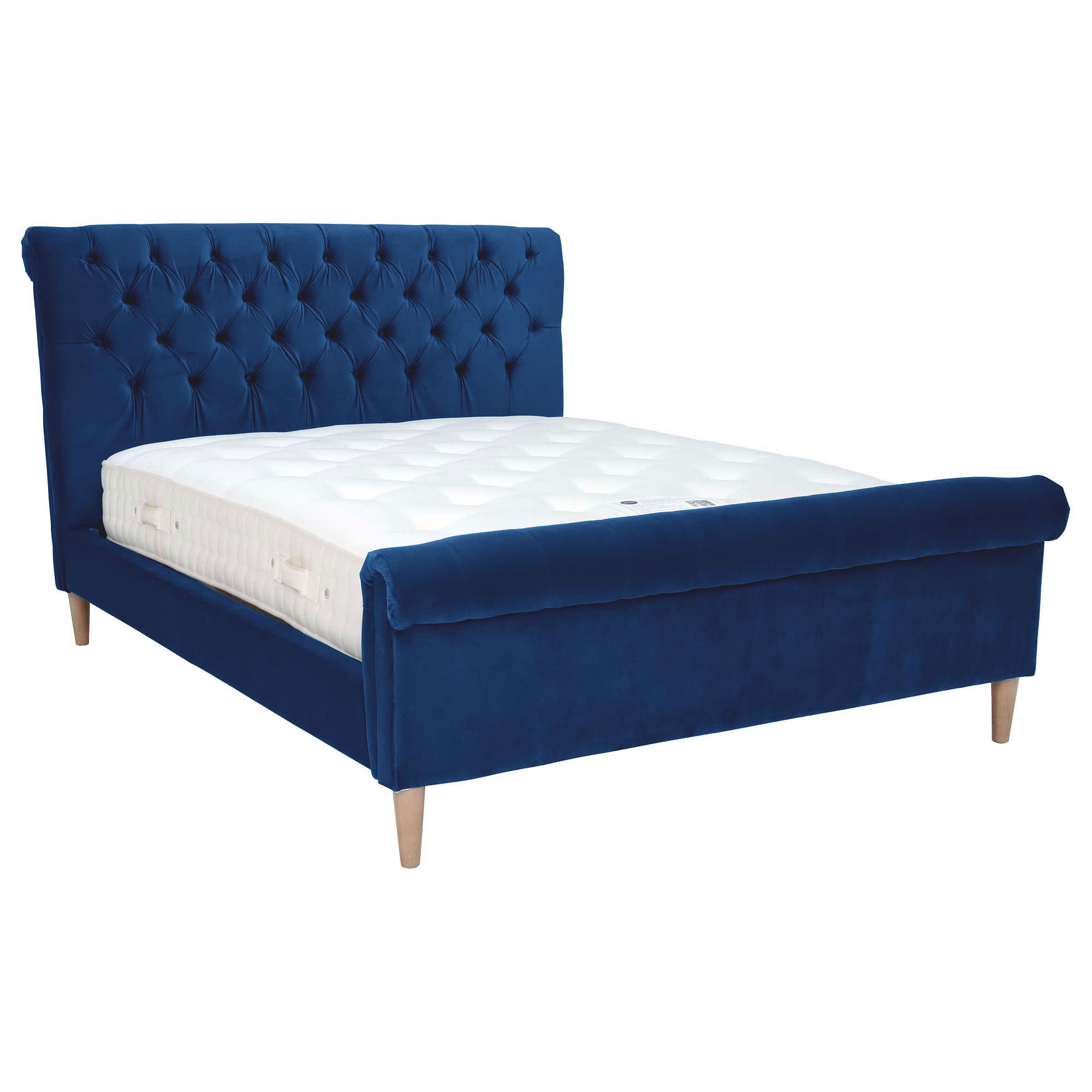 Hadley King Size Bed Frame, Blue | Barker & Stonehouse