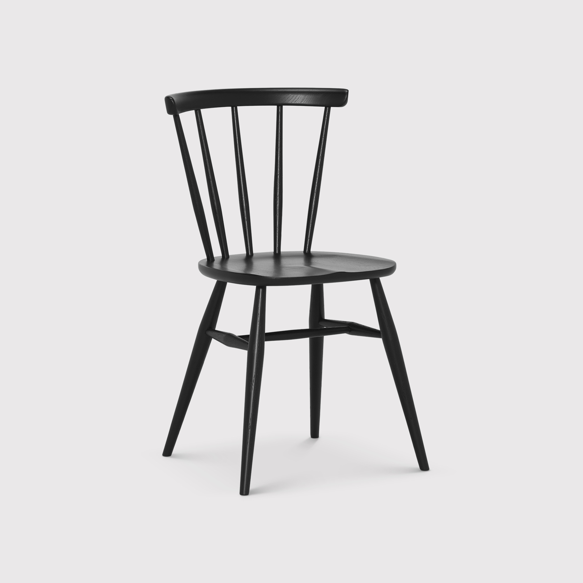Ercol Heritage Dining Chair, Black | Barker & Stonehouse