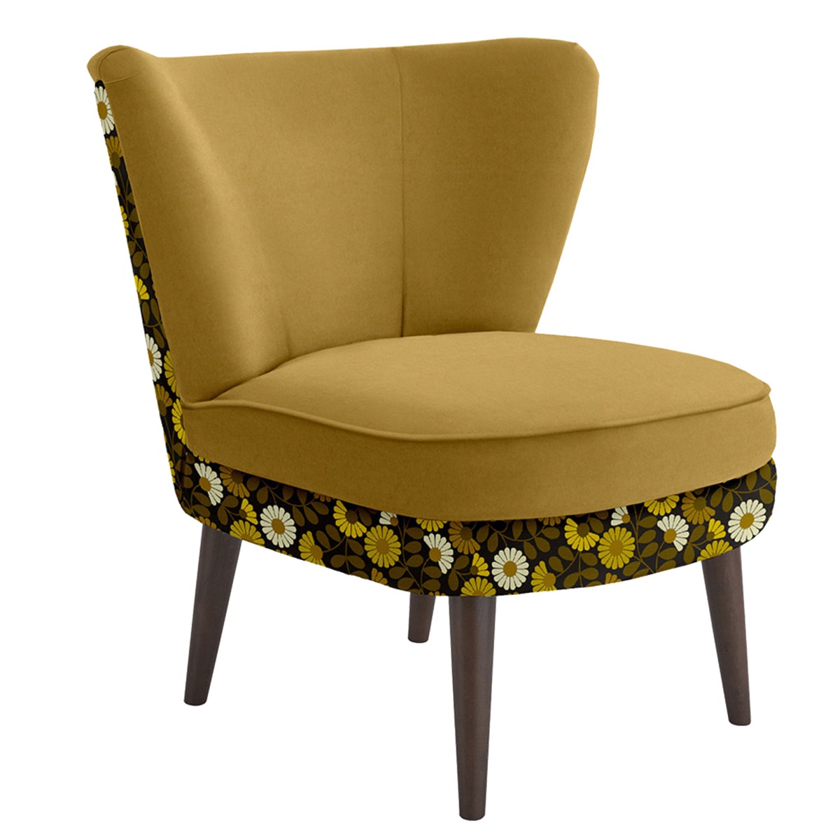 Orla Kiely Una Chair, Yellow Fabric | Barker & Stonehouse