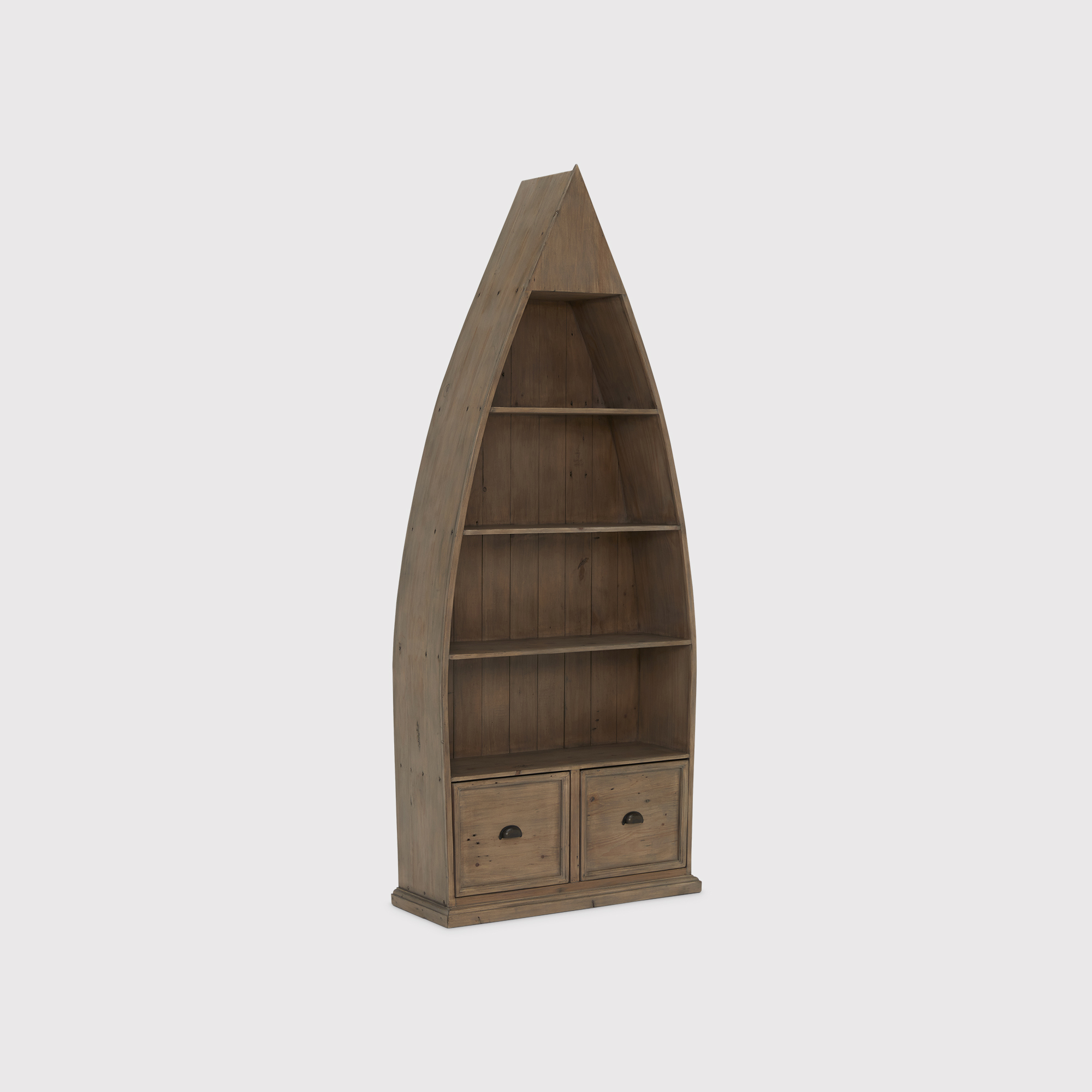 Corner sales boat bookshelf