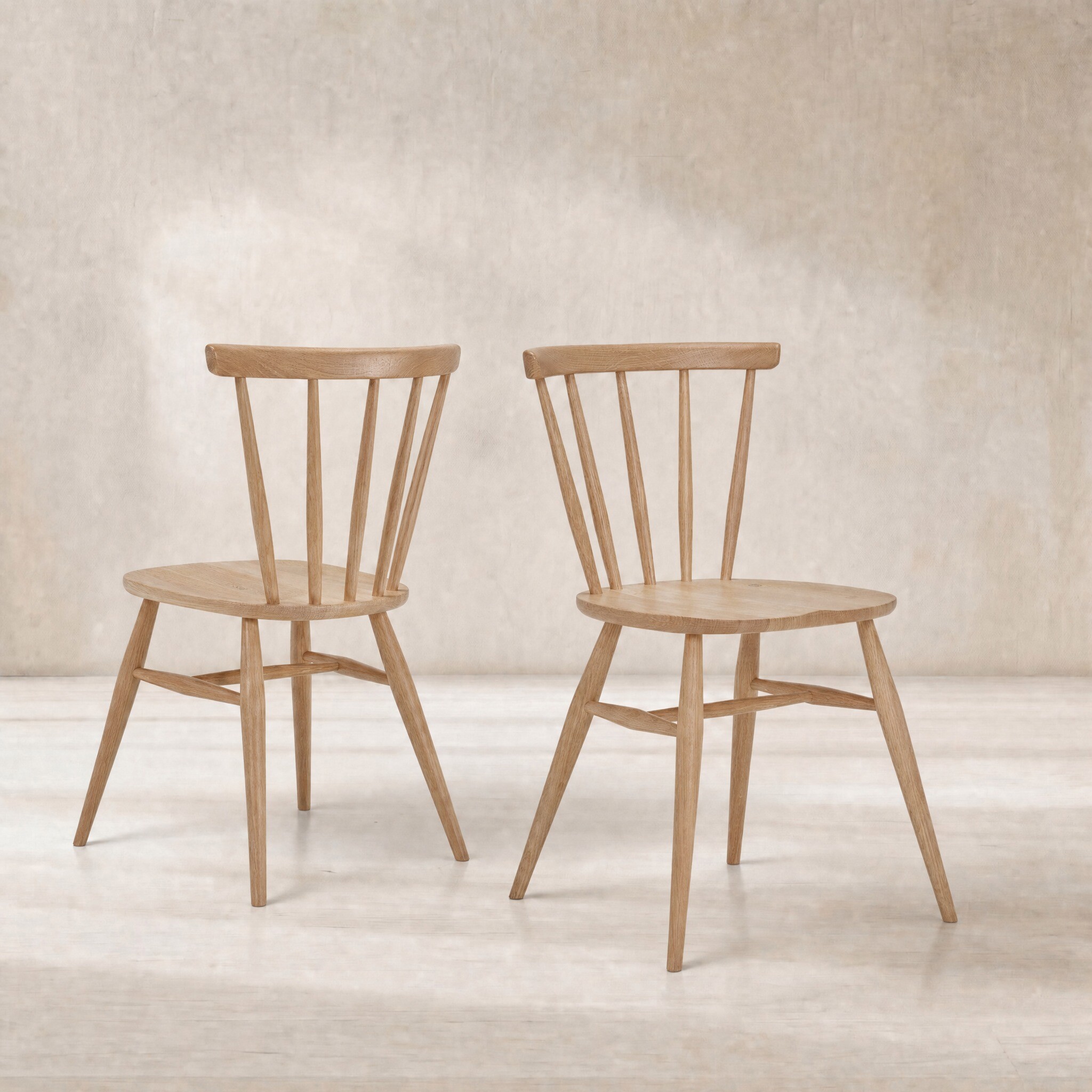 Ercol Heritage Oak Spindle Back Dining Chair, DM Natural - Barker