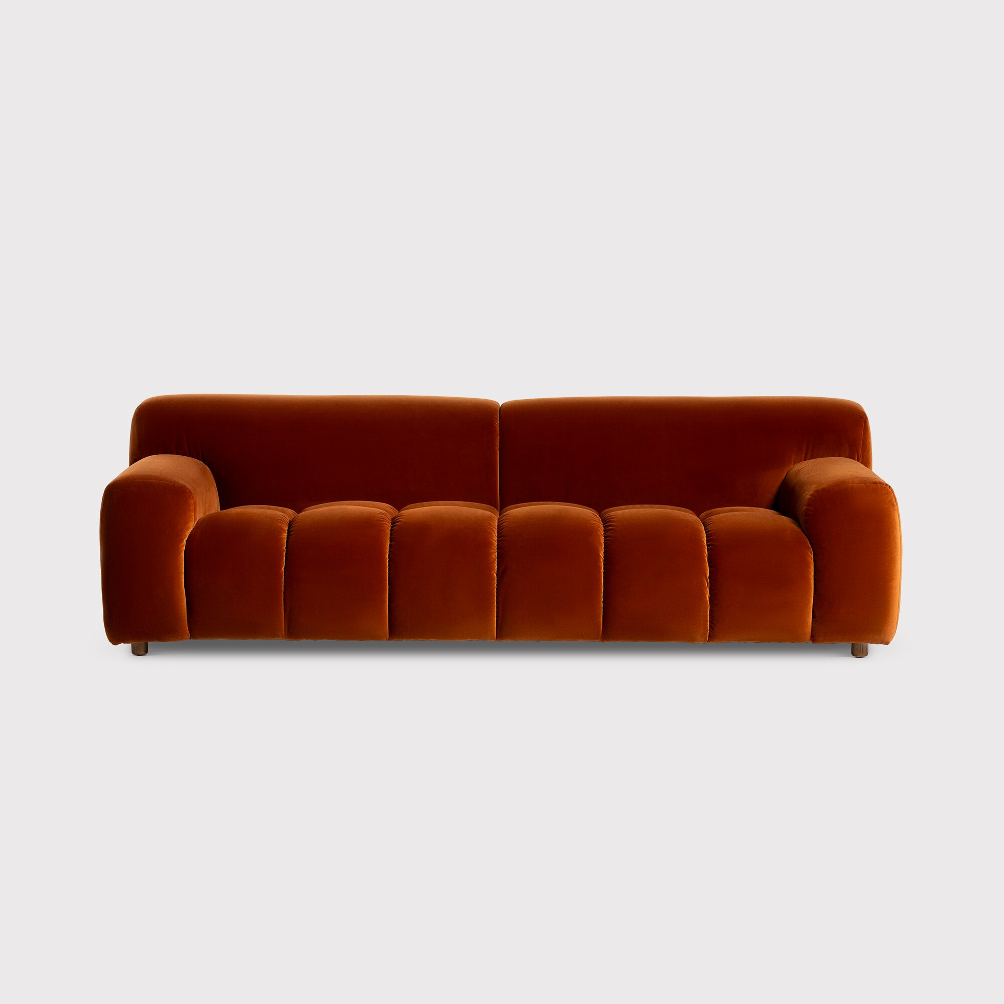 Deep on sale orange sofa