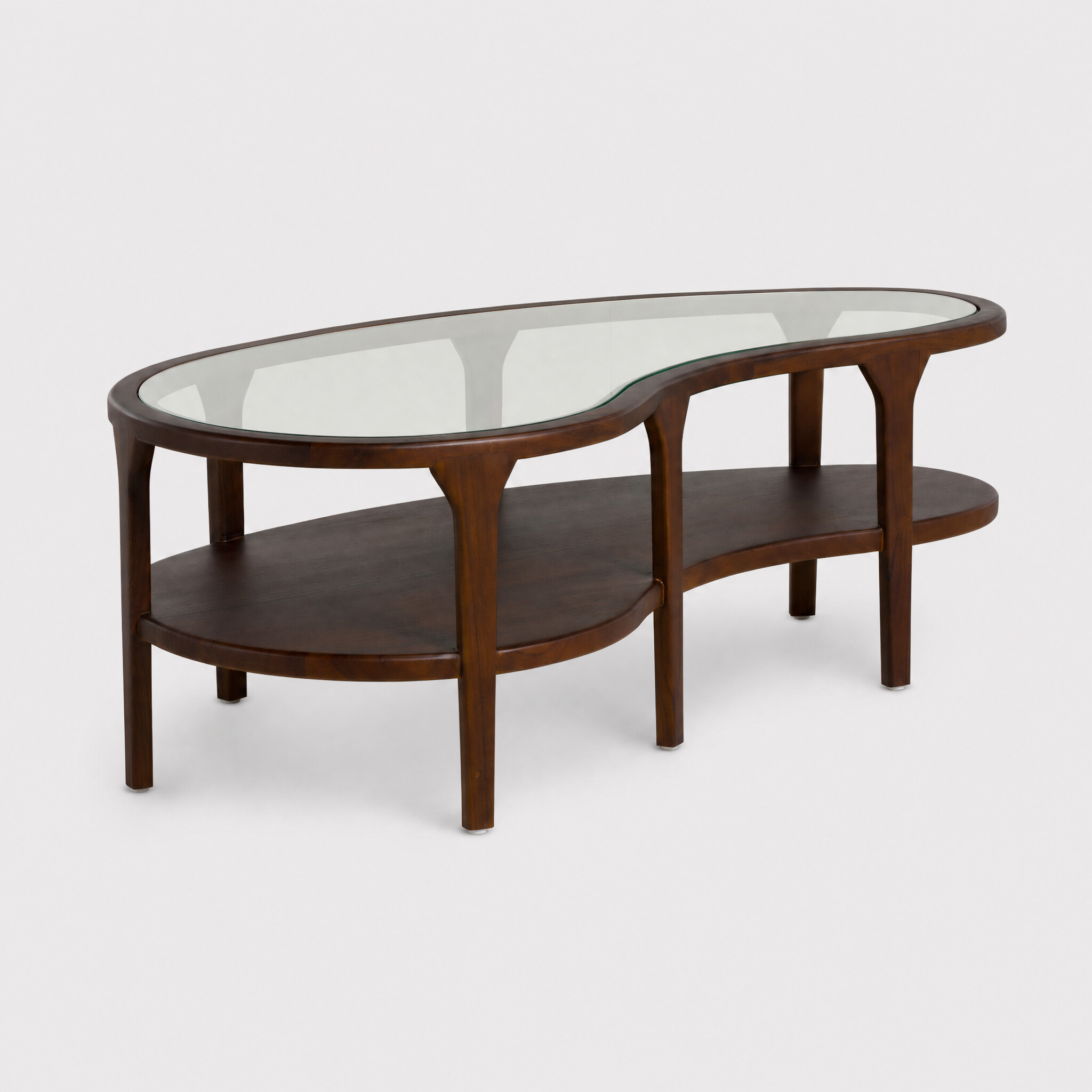 View Meeru wood coffee table 122x65x43.5 cm in round in brown View Meeru wood coffee table 122x65x43.5 cm in round in brown