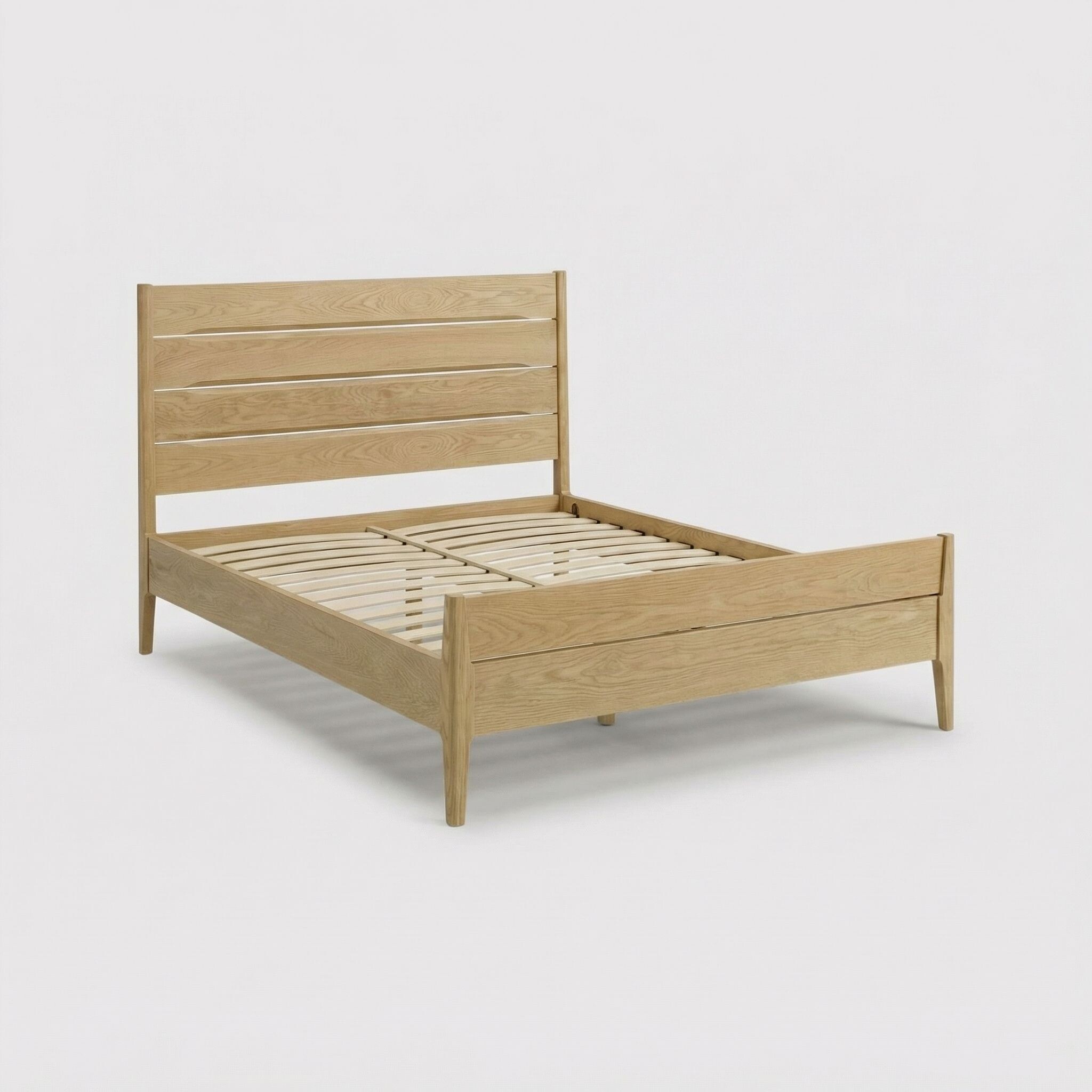 View Ercol rimini superking bed in brown oak super king View Ercol rimini superking bed in brown oak super king