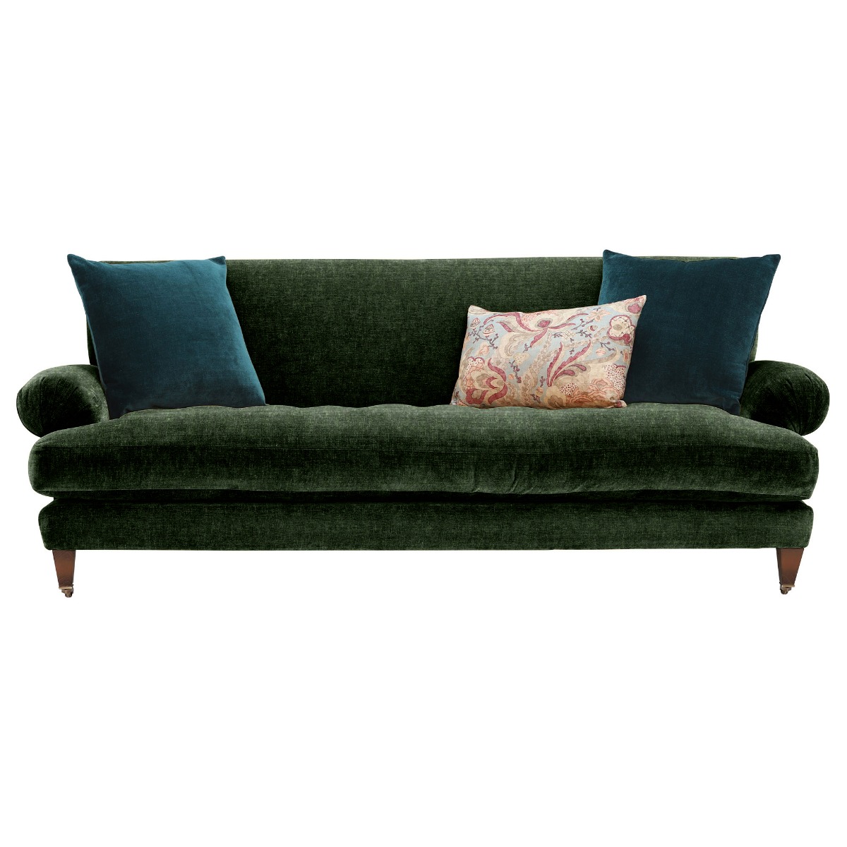 Durant 4 Seater Sofa, Green Fabric | Barker & Stonehouse