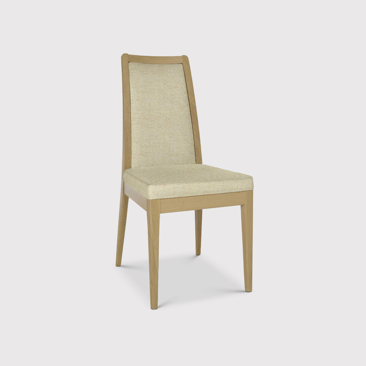 Ercol Romana Padded Back Dining Chair, White | Barker & Stonehouse