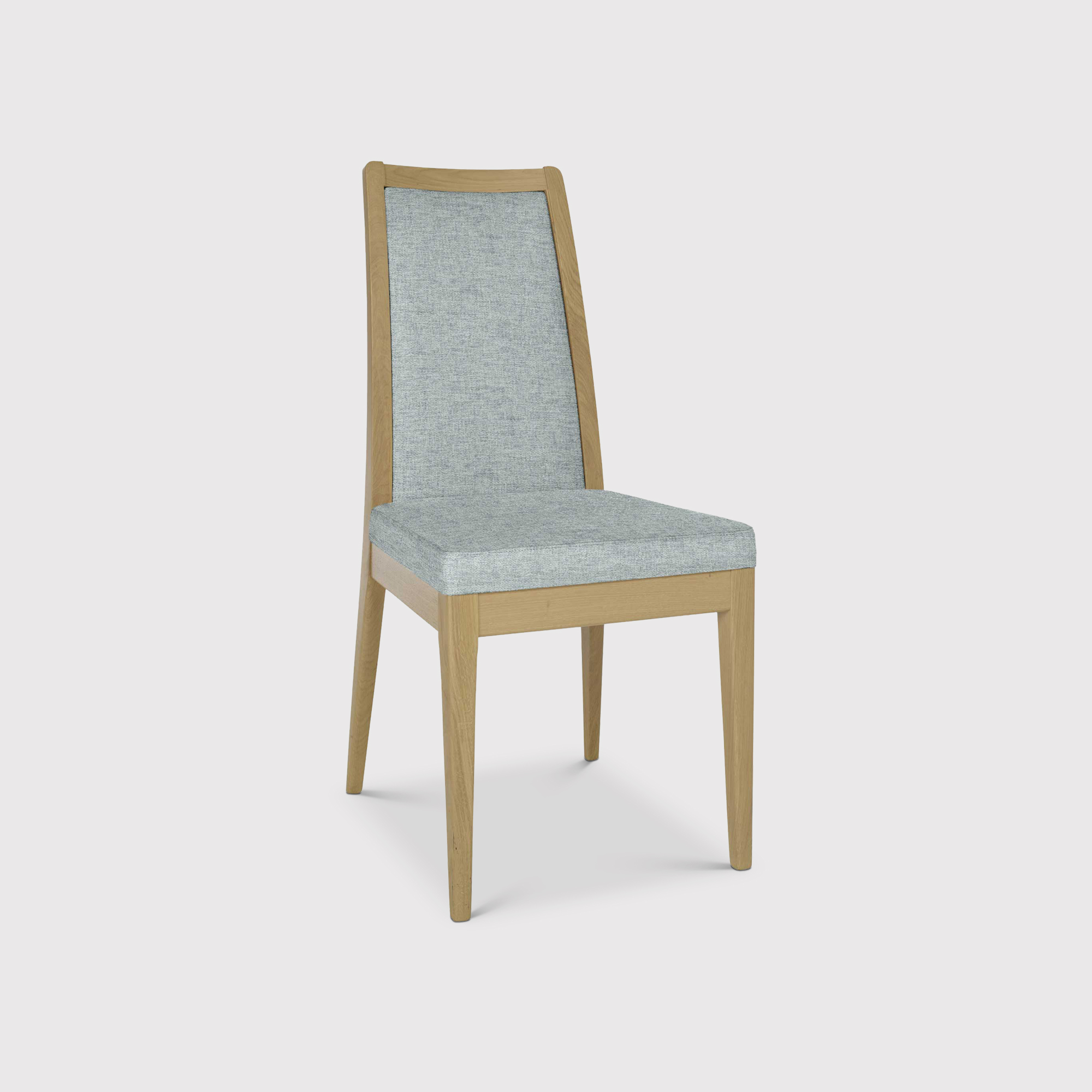 Ercol Romana Padded Back Dining Chair, Grey | Barker & Stonehouse