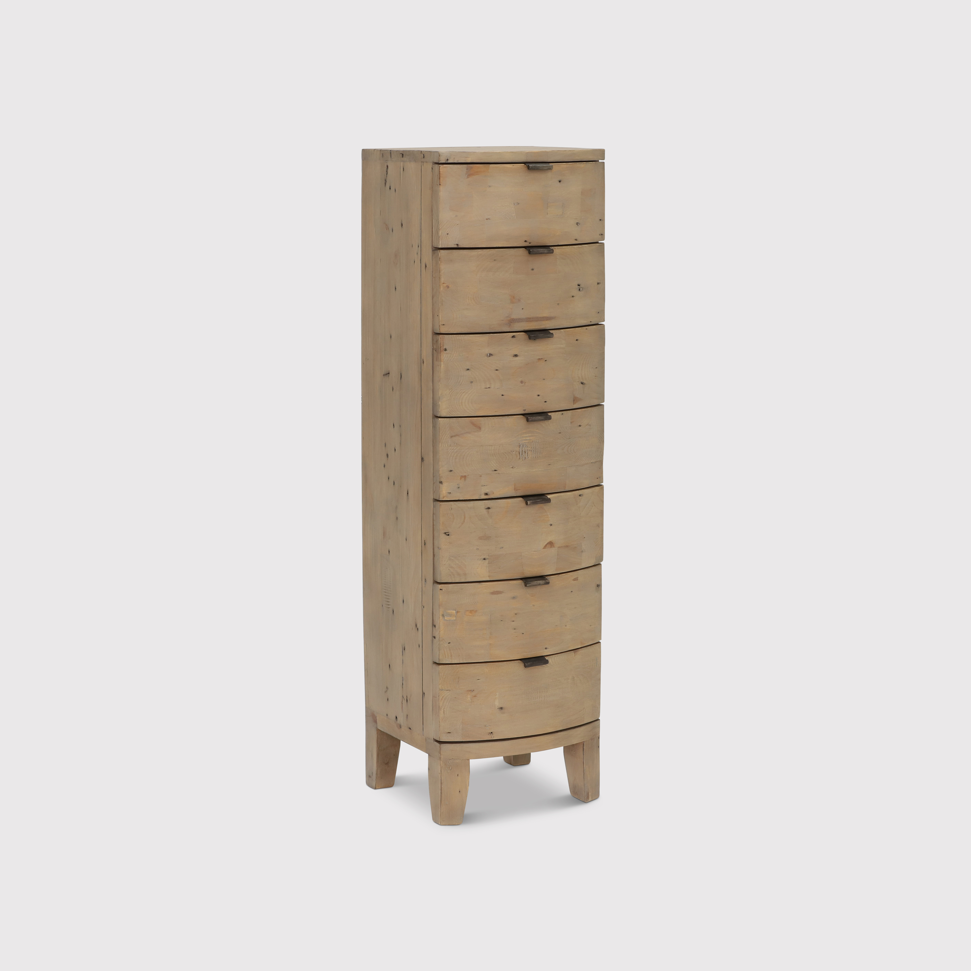 Rye 7 Drawer Tall Chest, Brown | Barker & Stonehouse