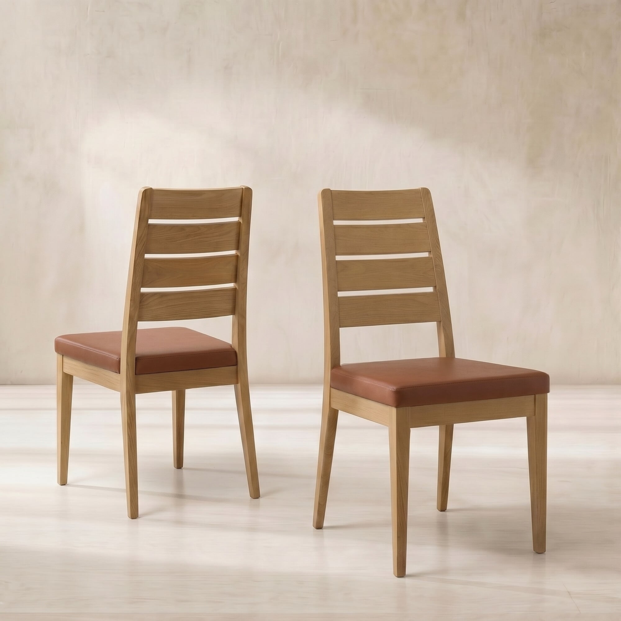 Ercol romana dining chair in neutral oak