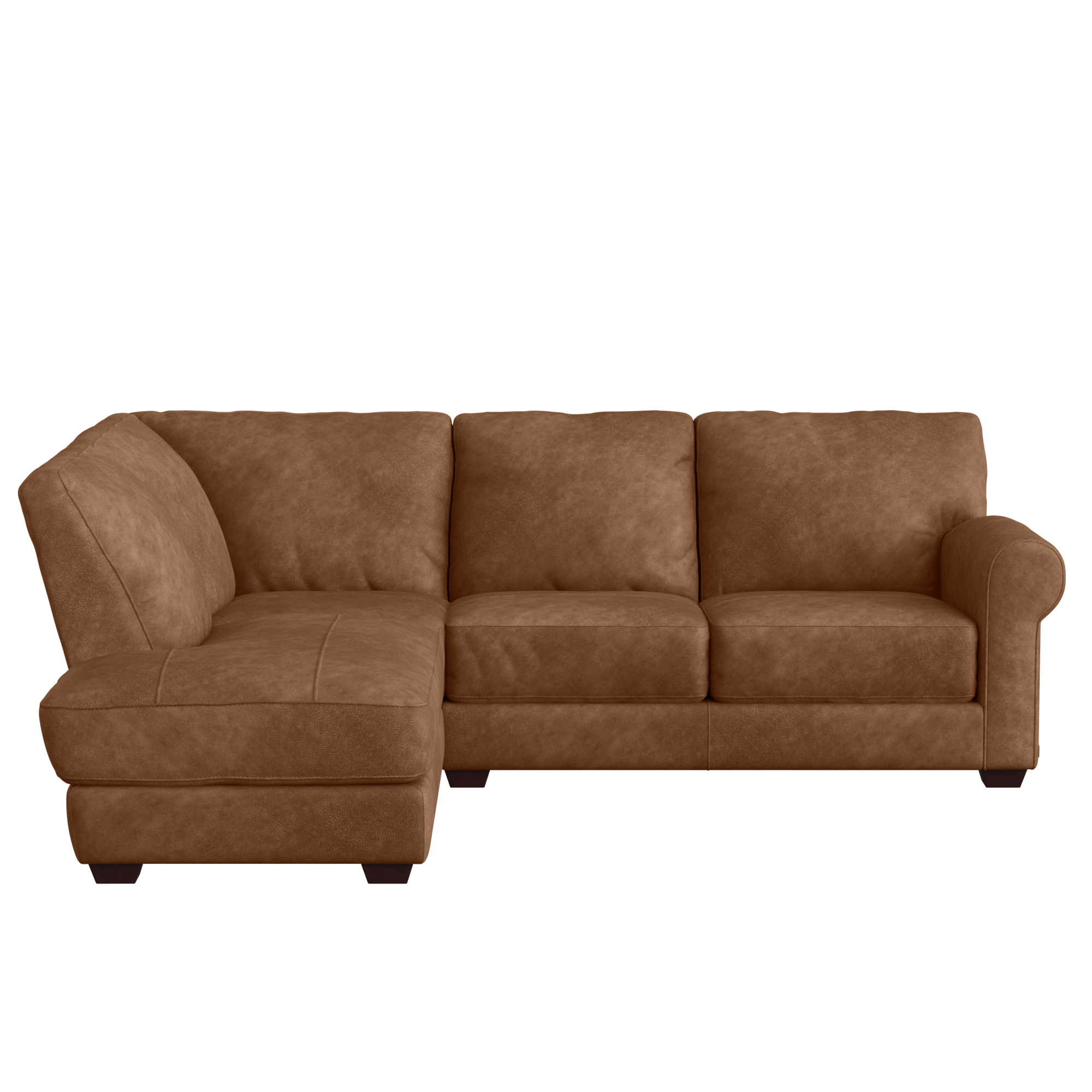 Houston Medium Corner Sofa Chaise Left, Brown | Barker & Stonehouse