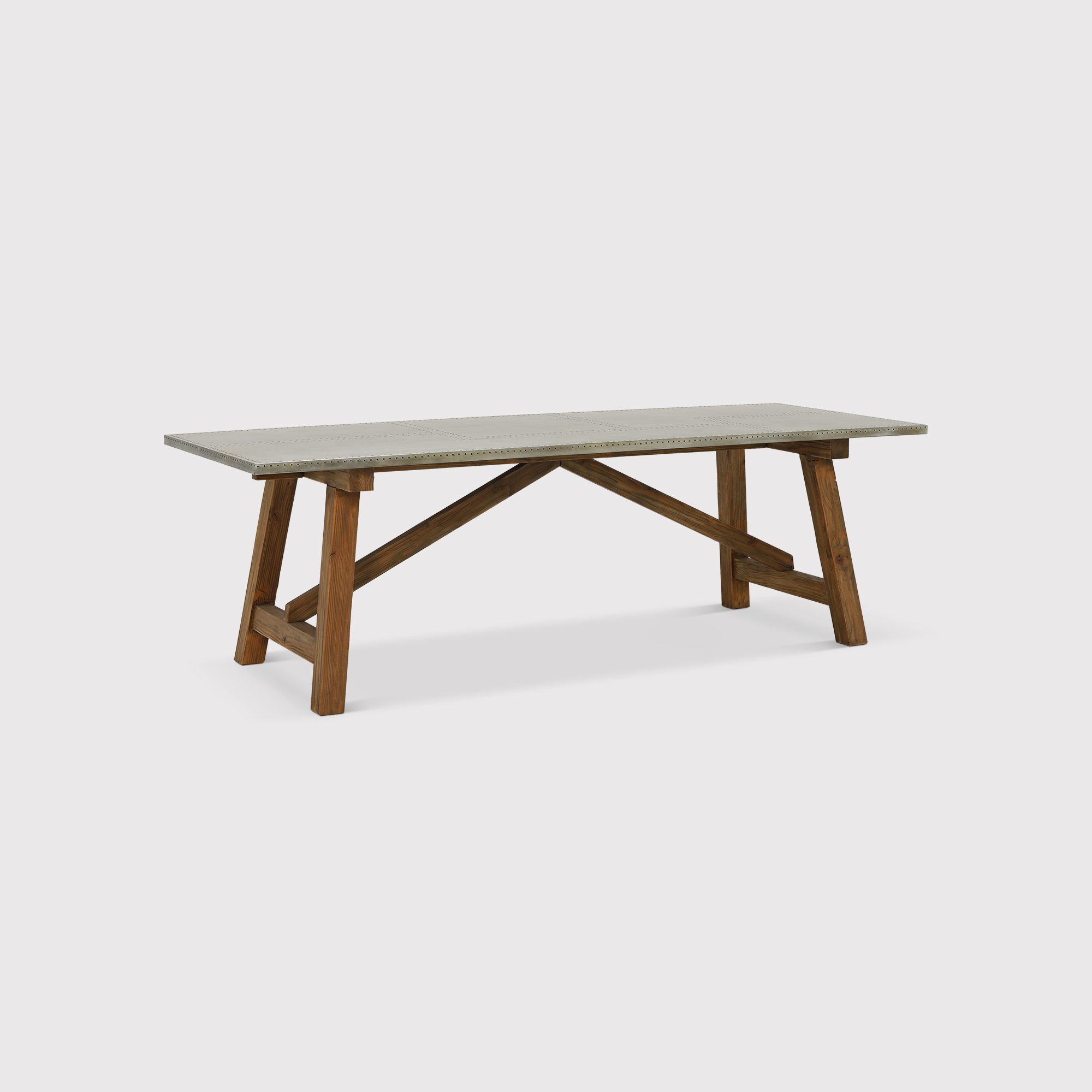 Keeler Dining Table 240X90cm, Grey | W240cm | Barker & Stonehouse