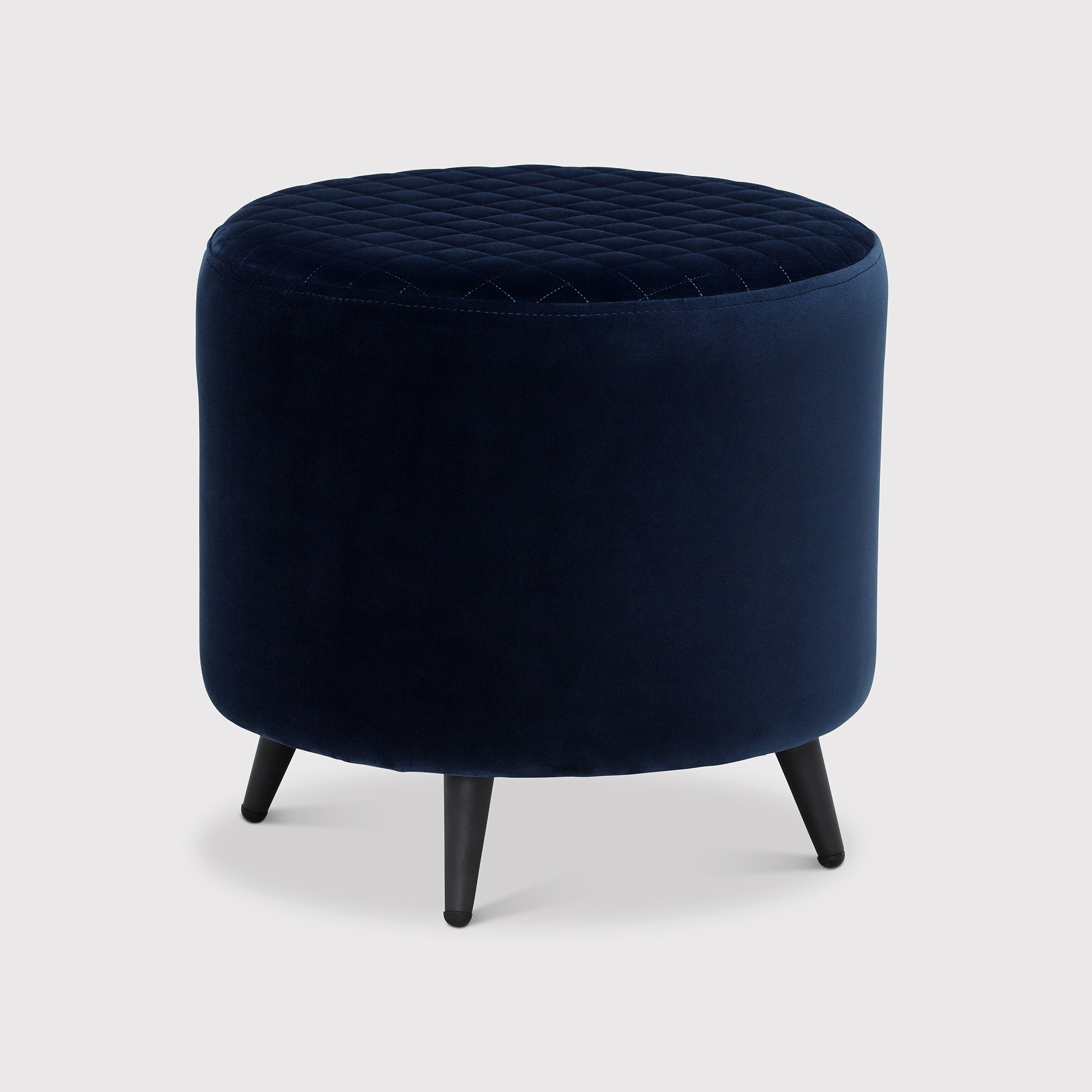 Rivington Footstool, Navy Fabric | Barker & Stonehouse