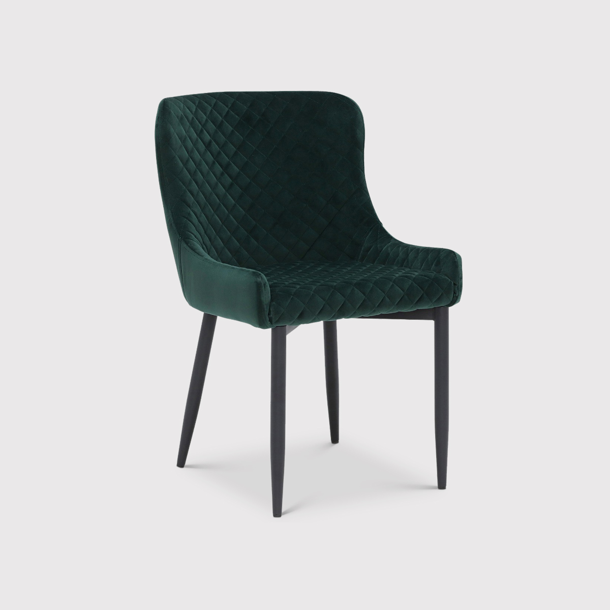 Rivington Dining Chair, Green Velvet | Barker & Stonehouse