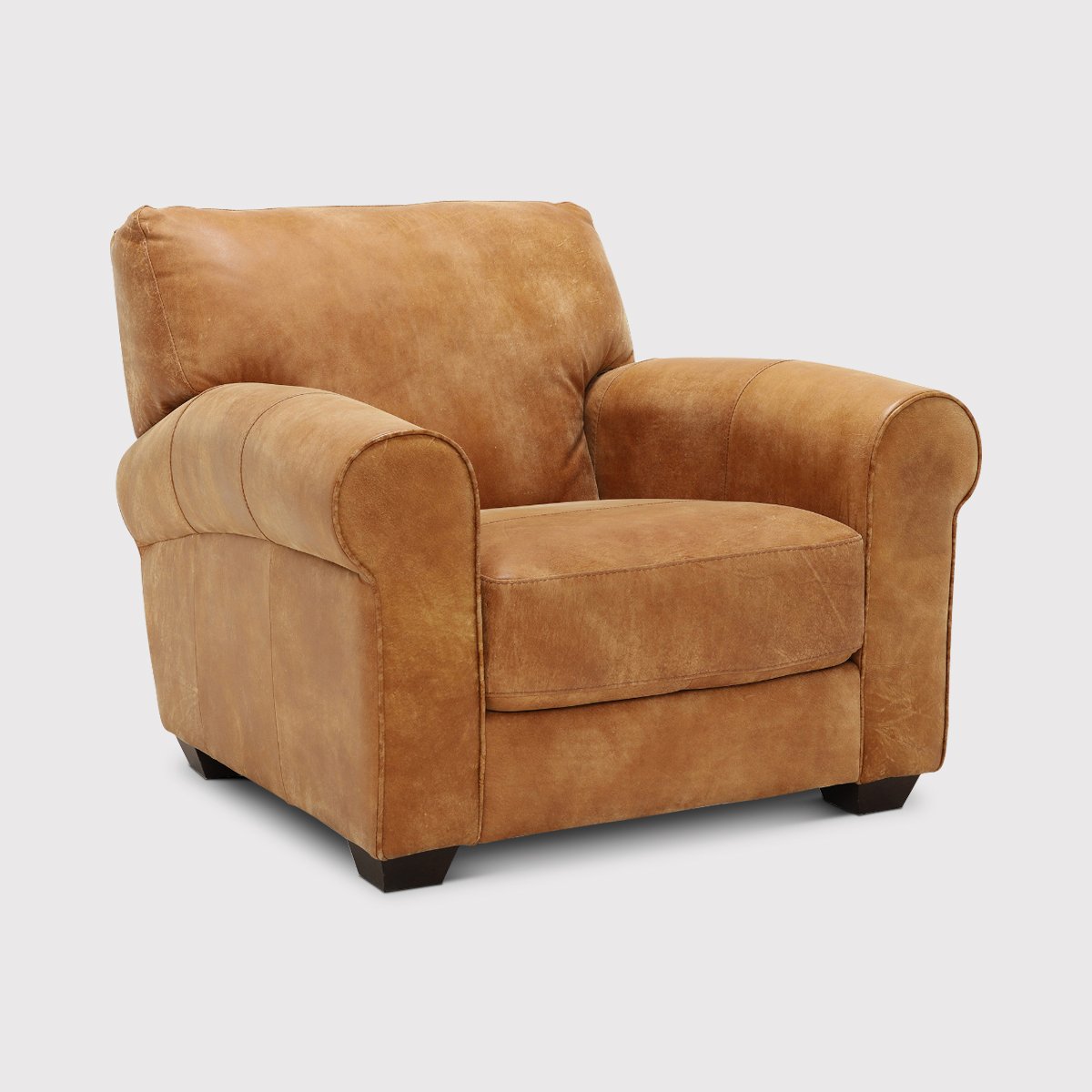 Houston Armchair, Brown Leather | Barker & Stonehouse