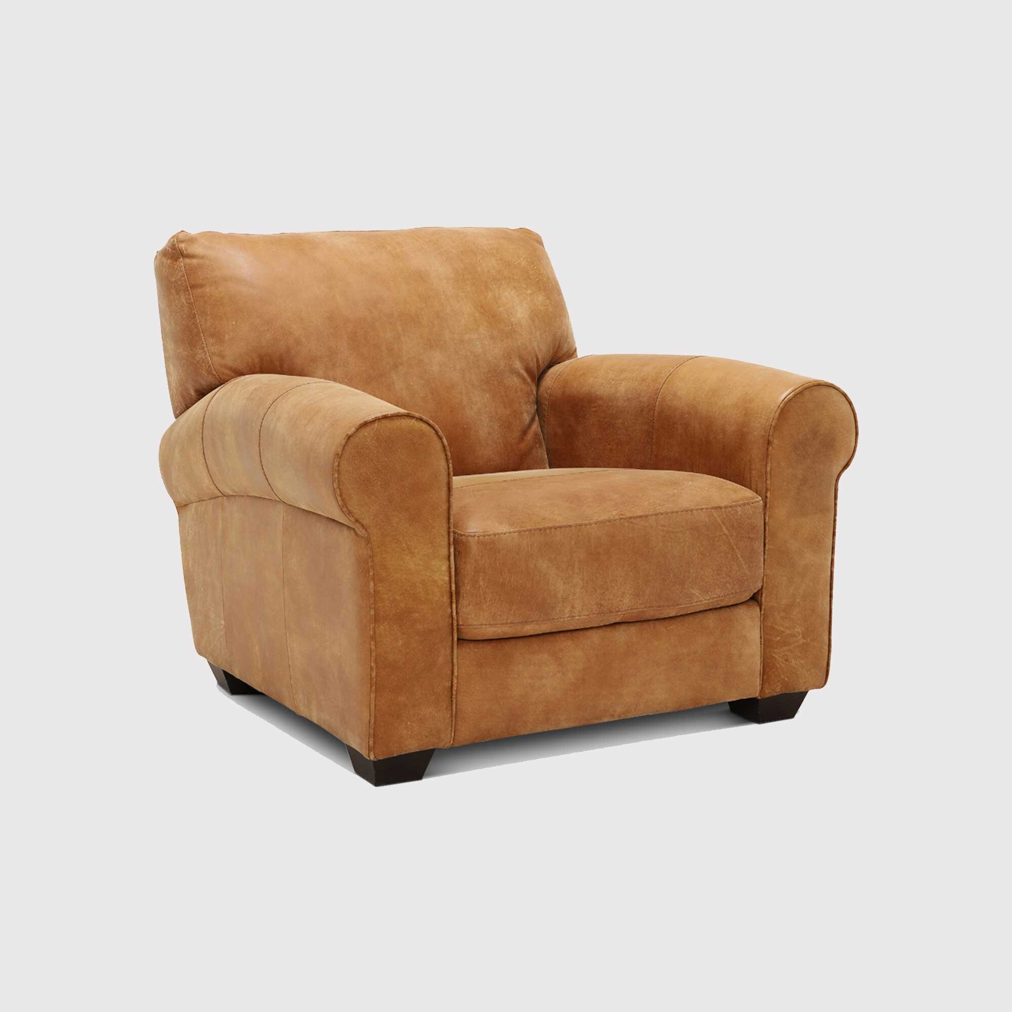 Houston Armchair, Brown Leather | Barker & Stonehouse