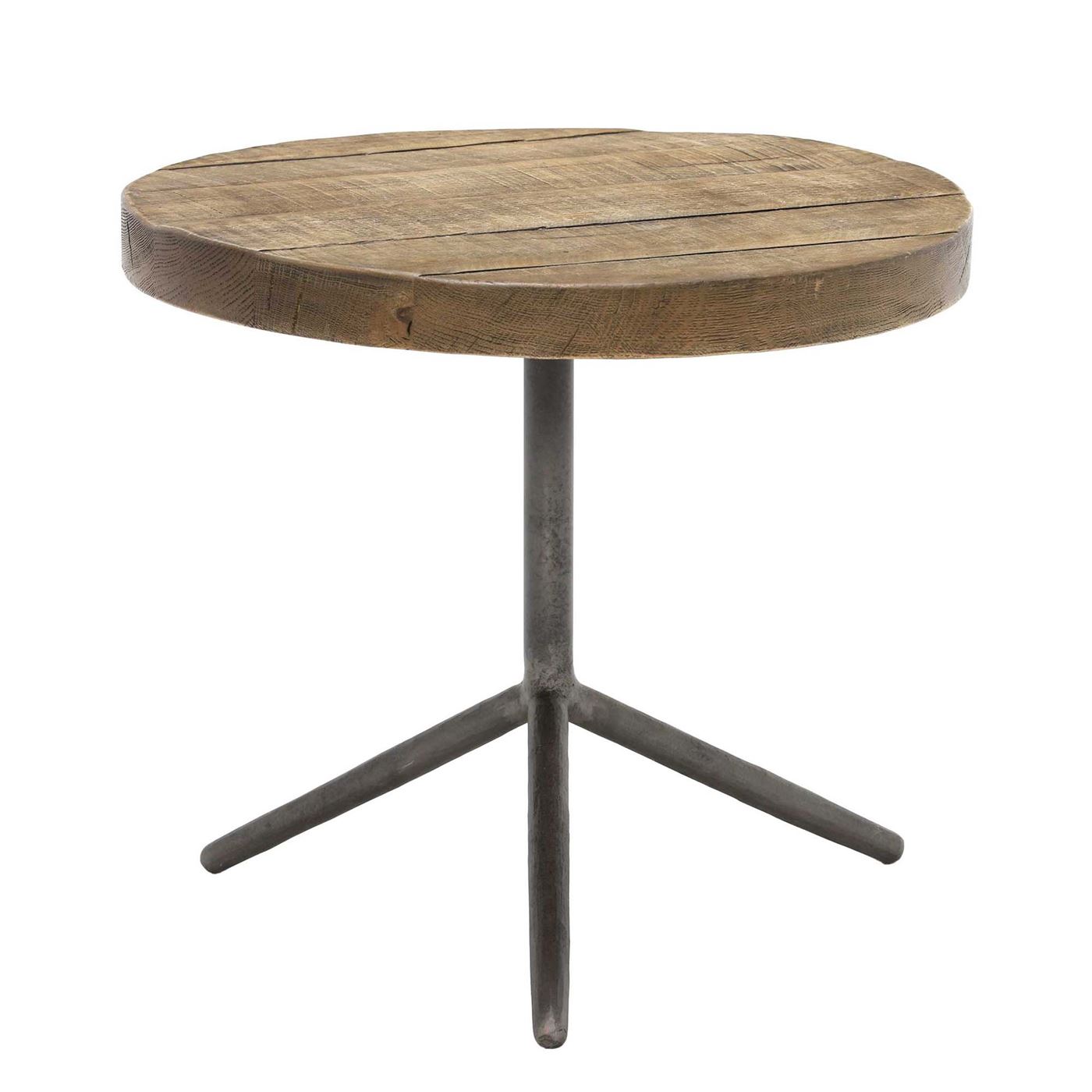 Keeler Circular Occasional Table 50x45cm, Brown | Barker & Stonehouse