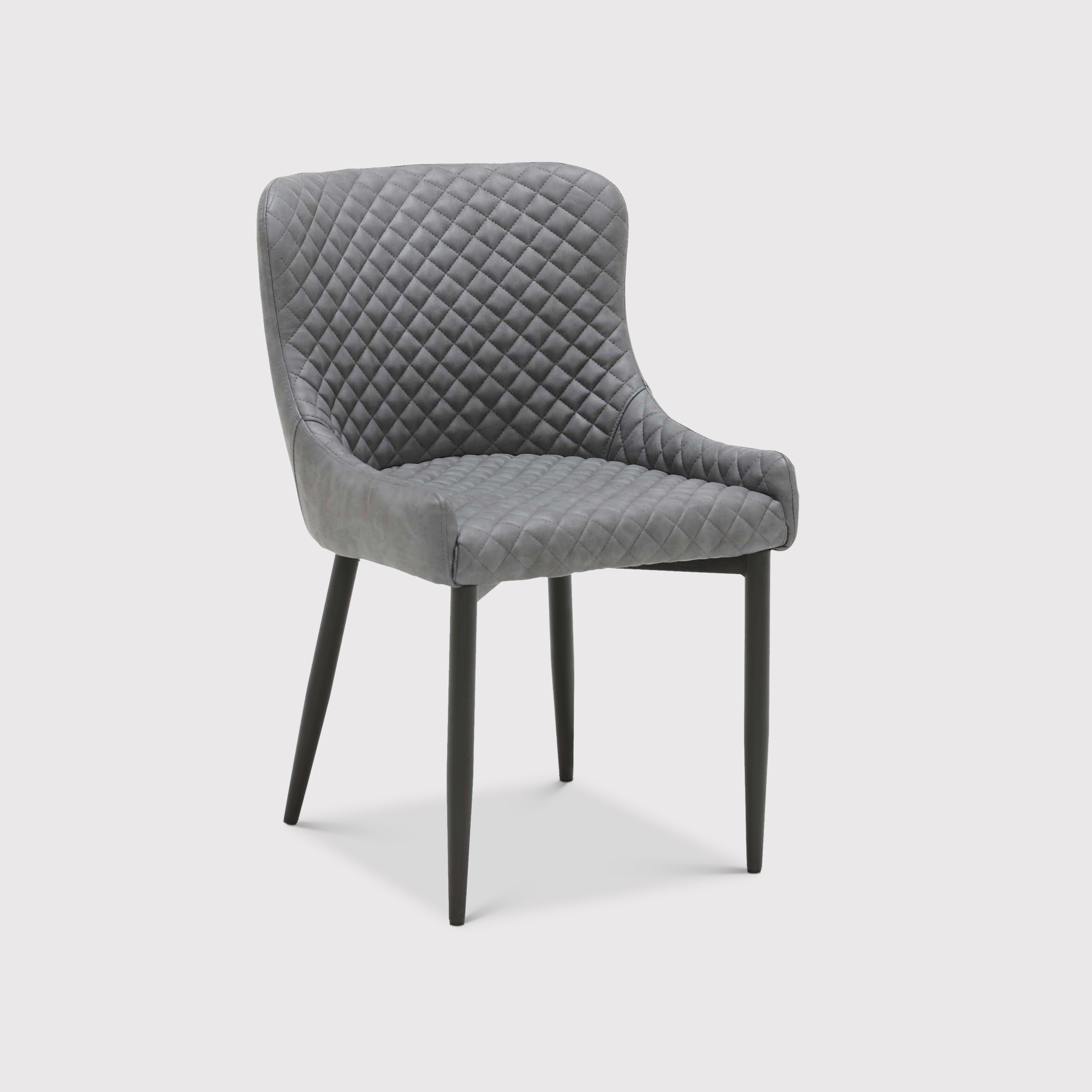 Grey faux hot sale leather chair