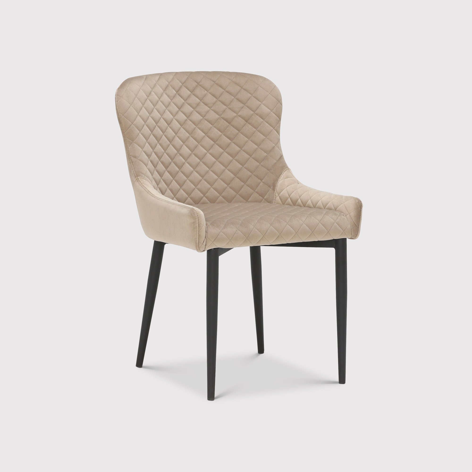 Rivington Dining Chair, Neutral Velvet | Barker & Stonehouse