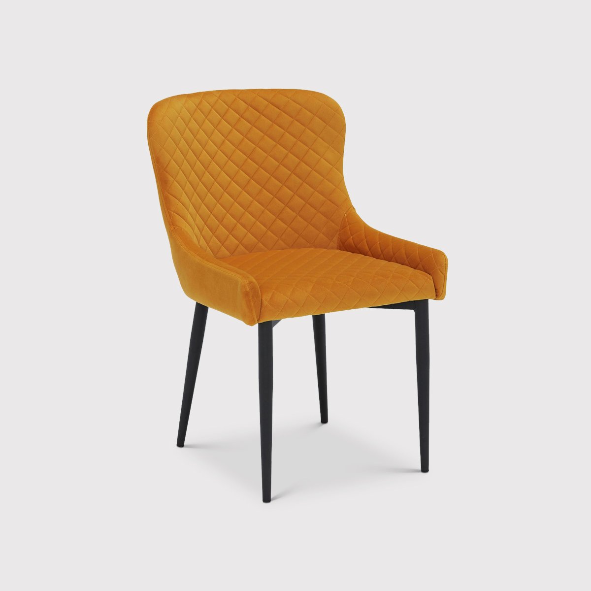 Rivington Dining Chair, Yellow Velvet | Barker & Stonehouse
