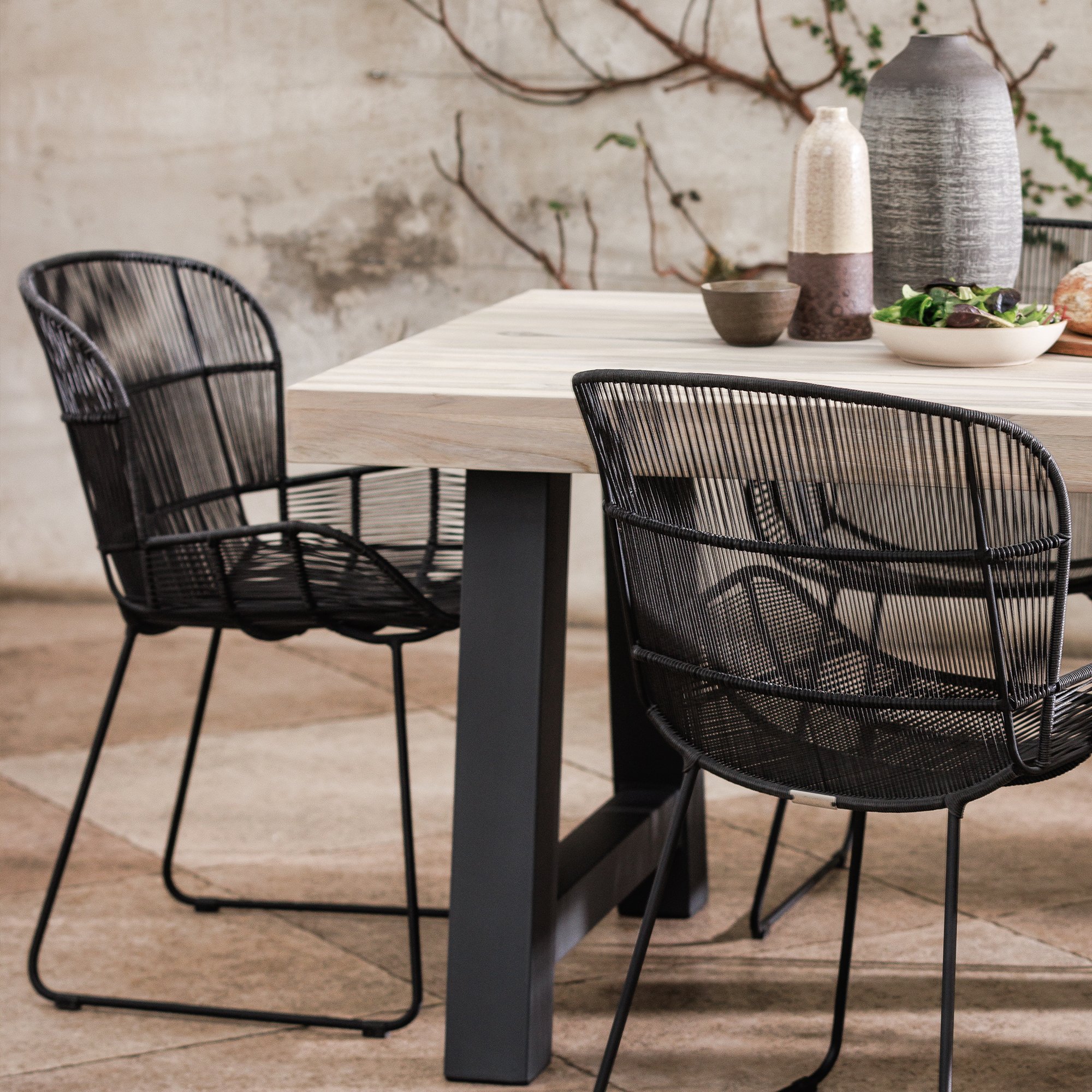 Butterfly Dining Armchair, Black | Barker & Stonehouse