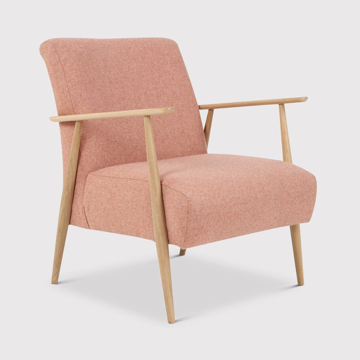 Ercol Marlia Accent Chair, Pink Fabric | Barker & Stonehouse