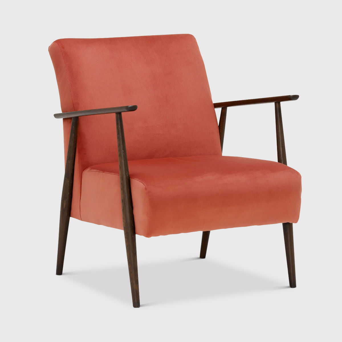 Ercol Marlia Accent Chair, Orange Fabric | Barker & Stonehouse