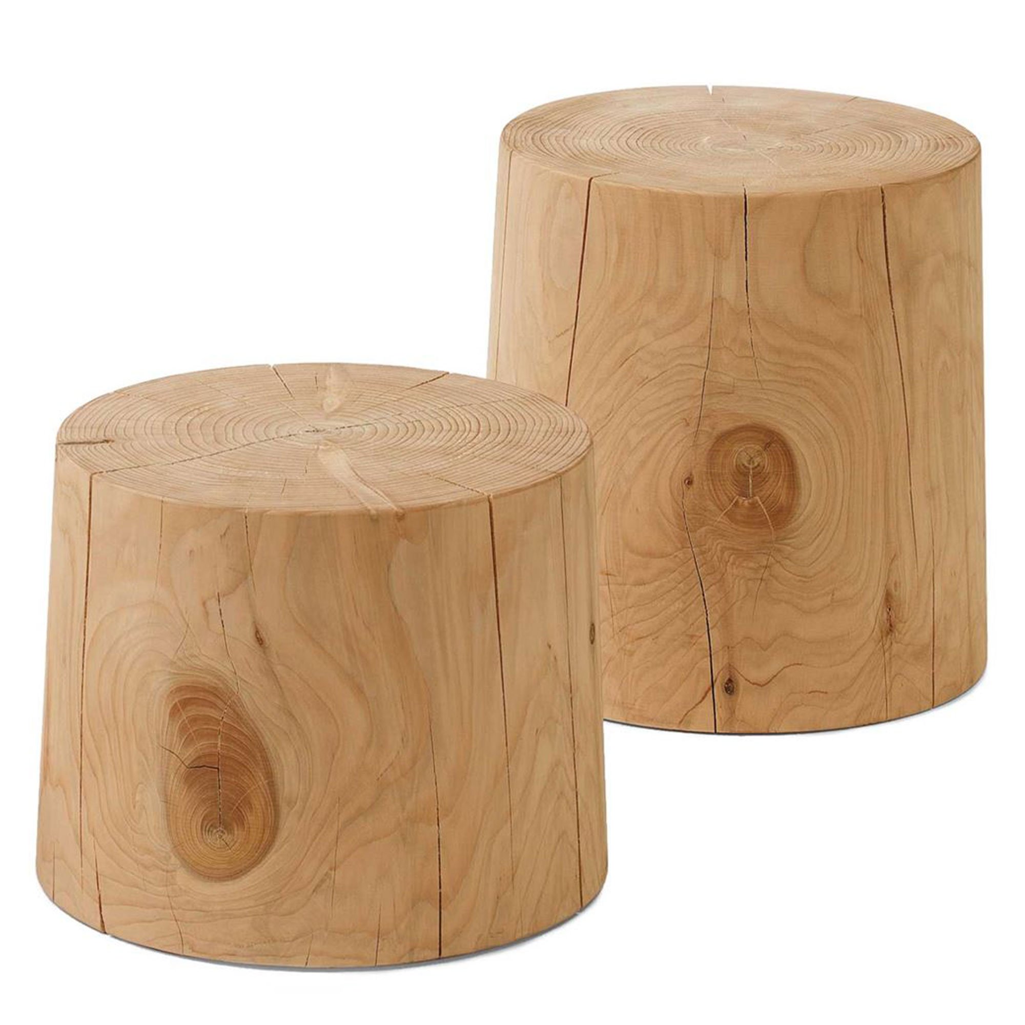 RIVA Legno Vivo Small Table 30x40cm, Round, Cedar Wood | Barker & Stonehouse