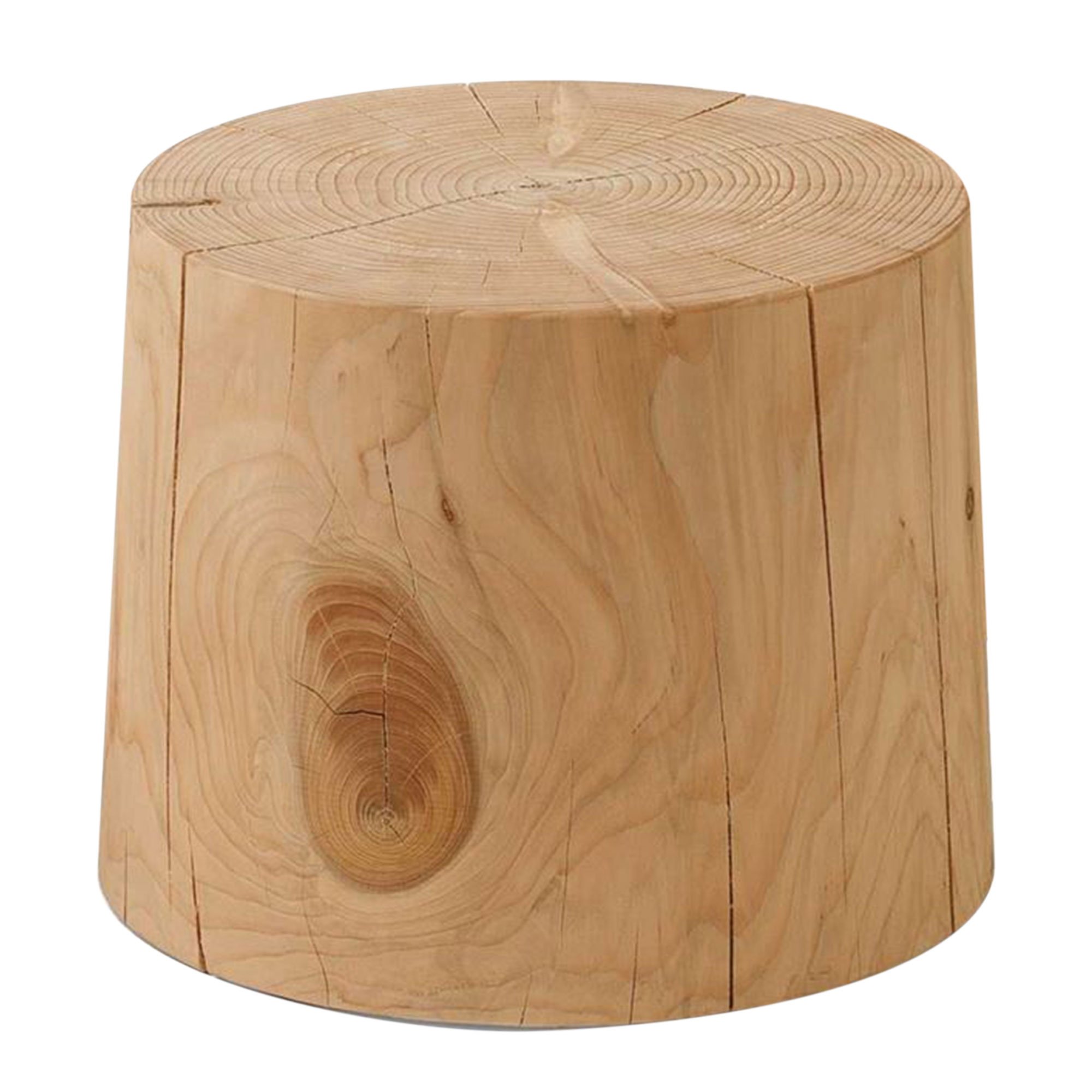 RIVA Legno Vivo Small Table 40x30cm, Round, Brown | Barker & Stonehouse