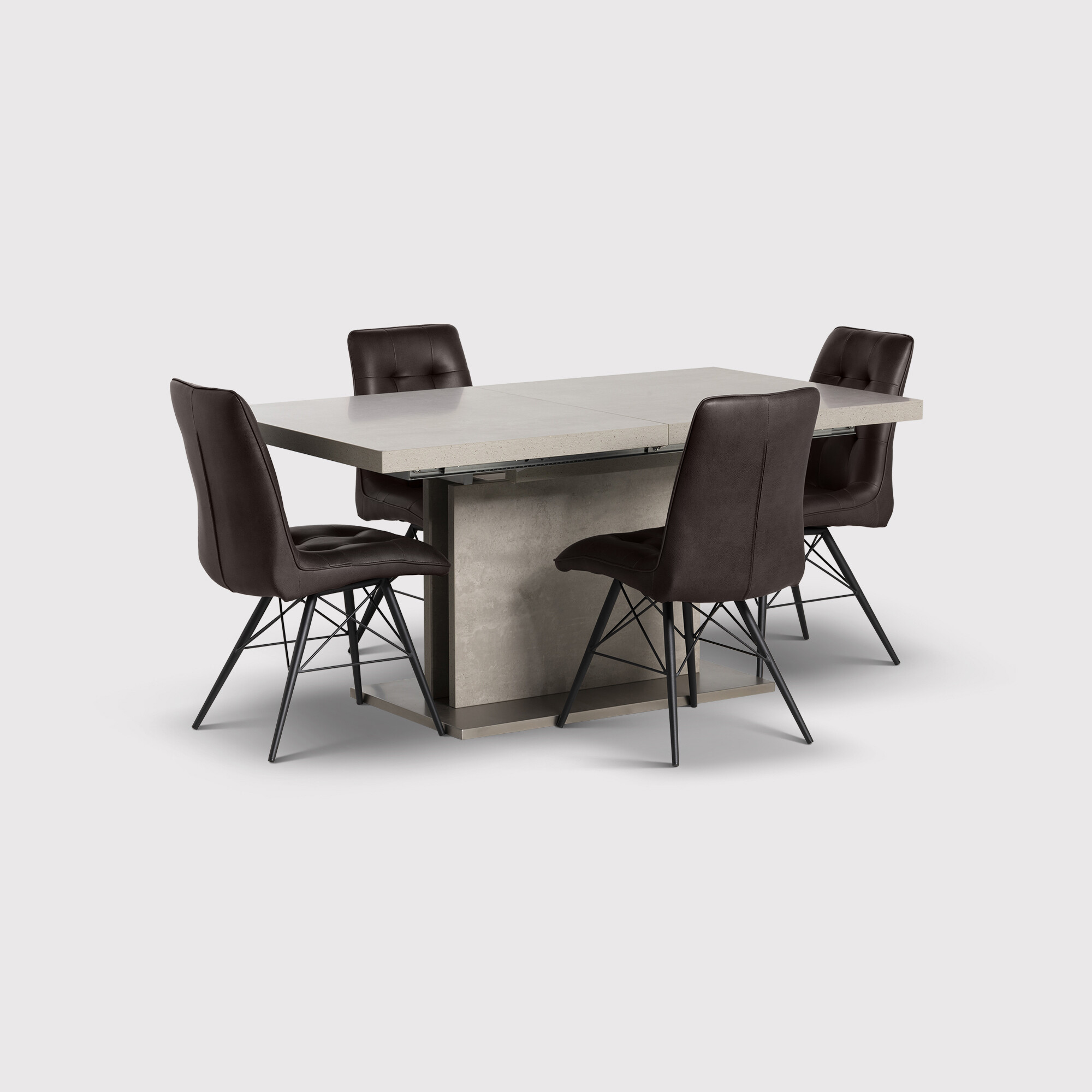 Halmstad 160cm Extending Dining Set, Grey | Barker & Stonehouse thumbnail