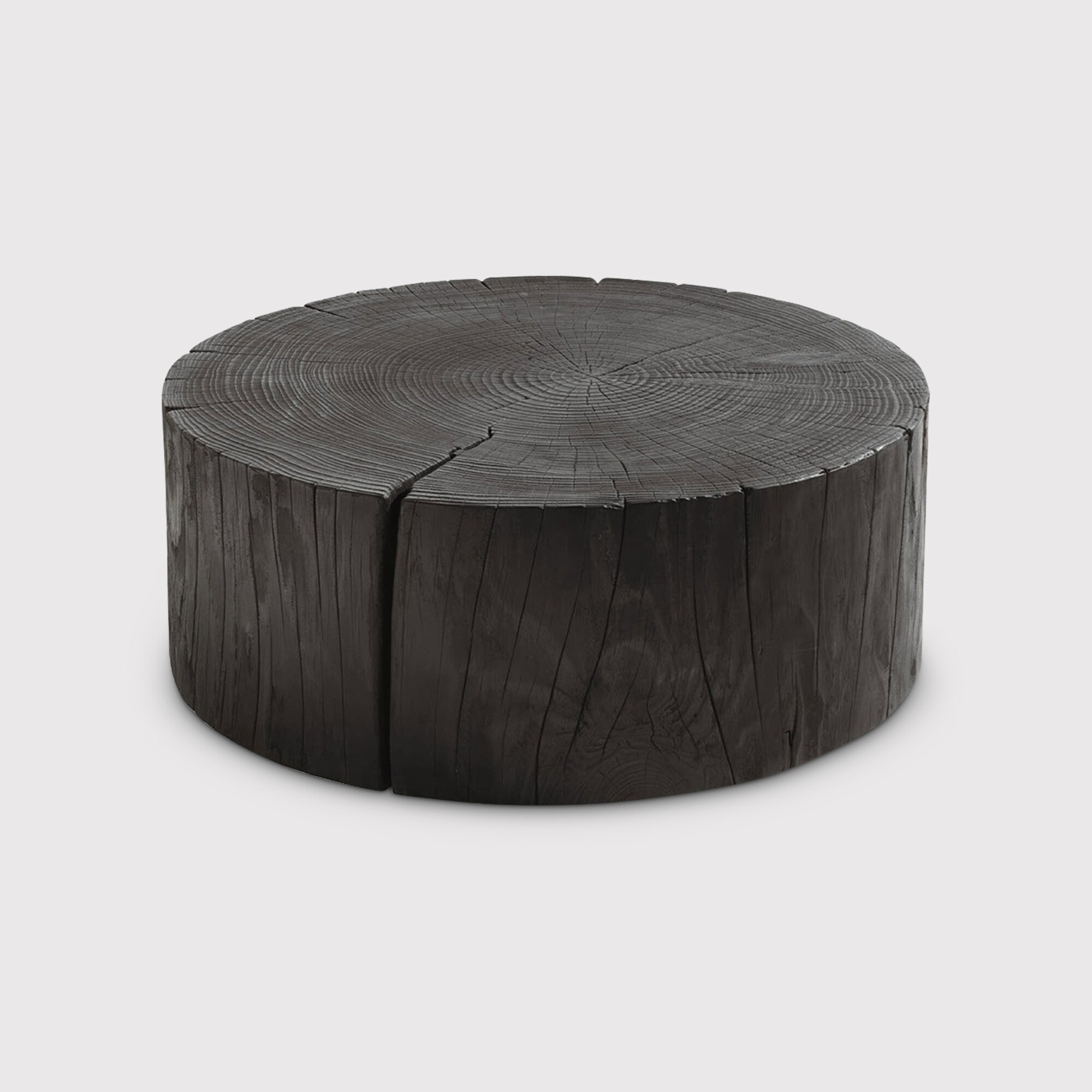 RIVA Eco Small Table 60cm, Round, Black Wood | Barker & Stonehouse