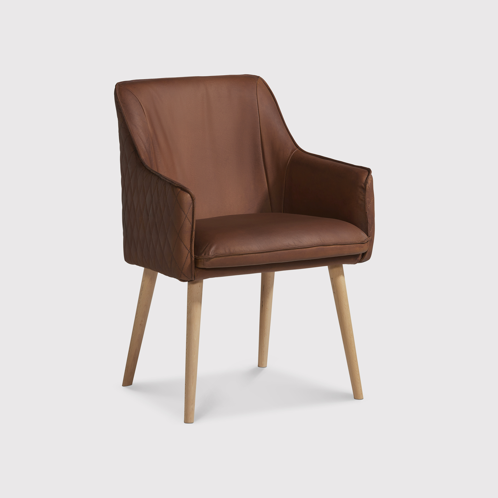 Pure Furniture Antares Dining Chair, Brown | Barker & Stonehouse