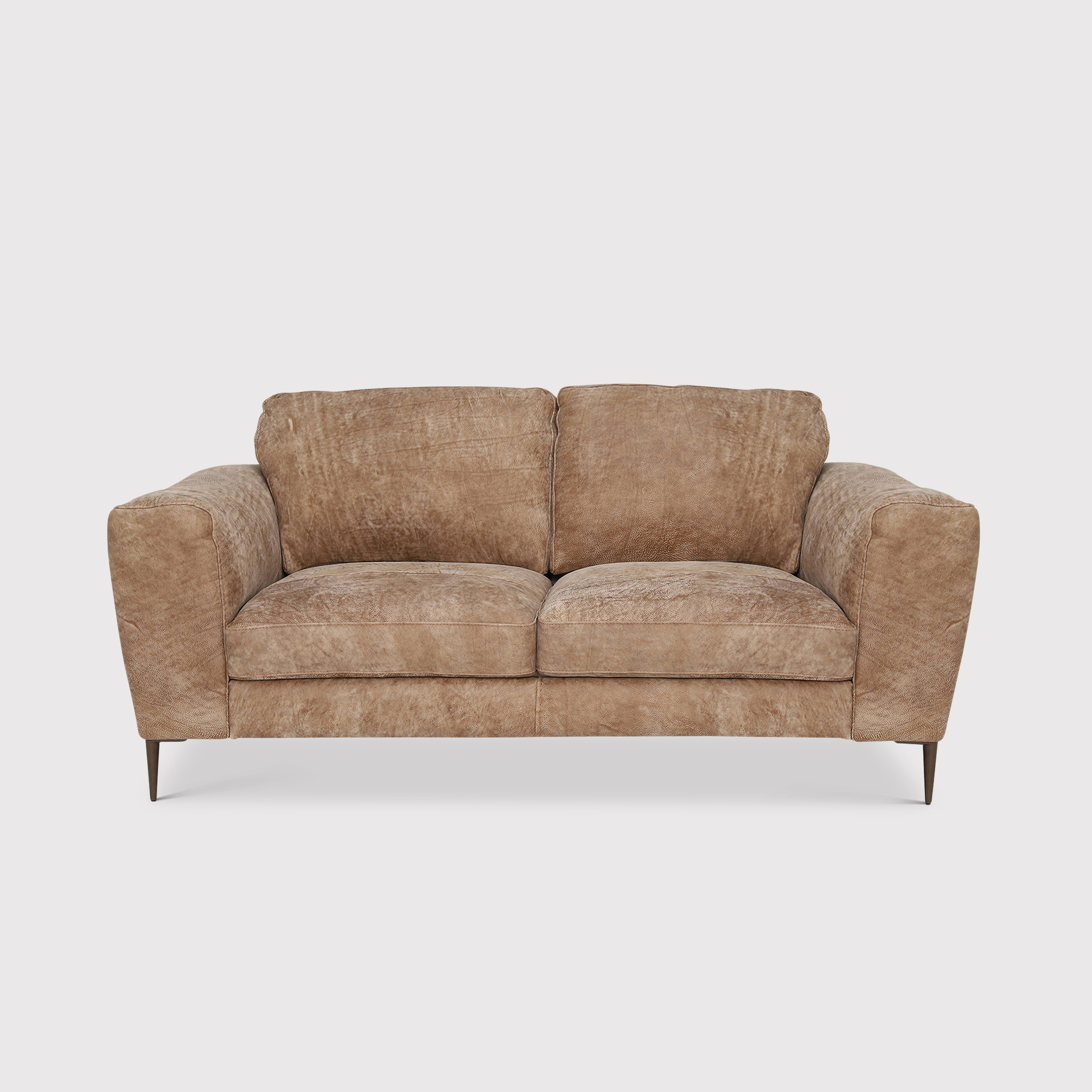 Troy Loveseat Sofa, Brown Leather | Barker & Stonehouse