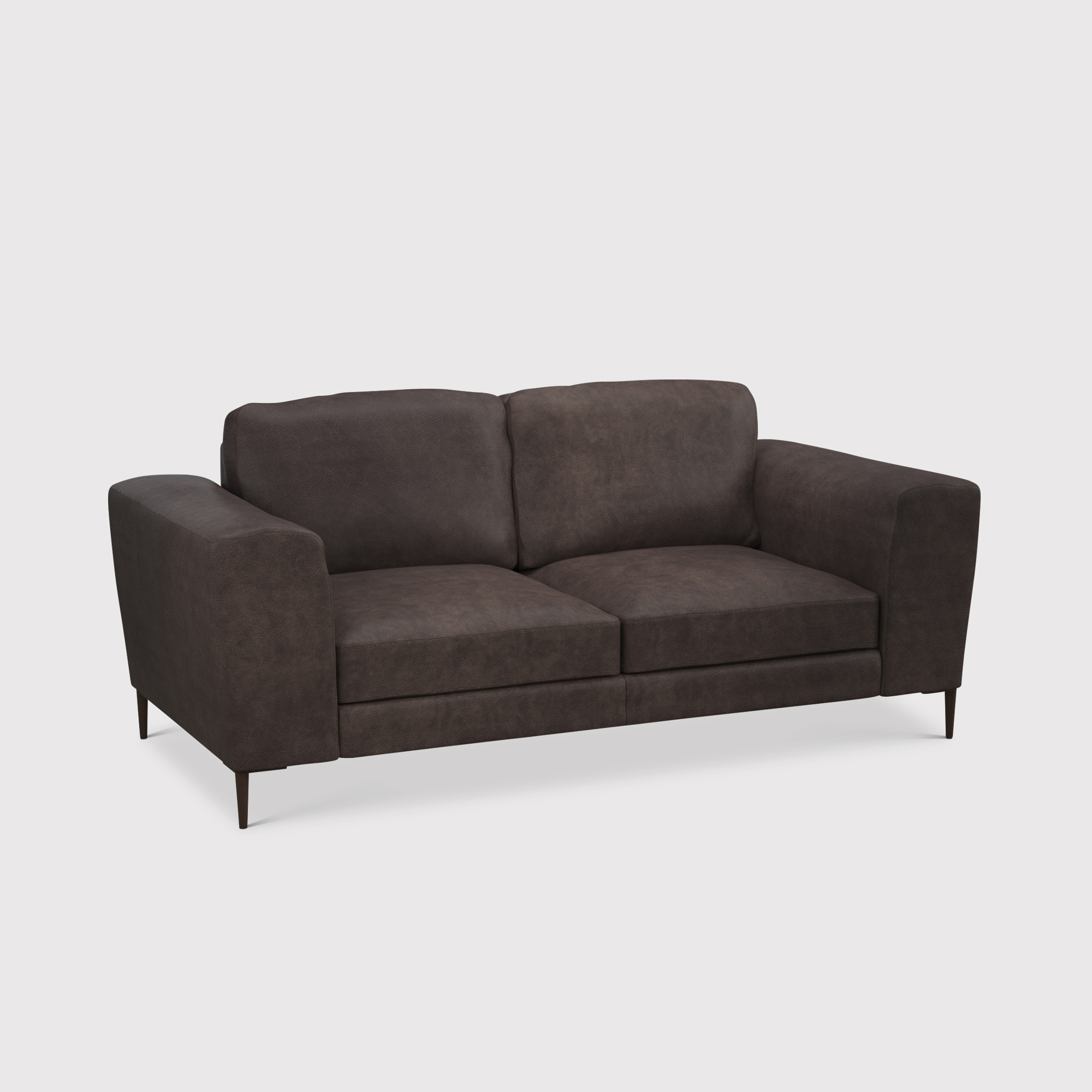 Troy Loveseat Sofa, Brown Leather | Barker & Stonehouse