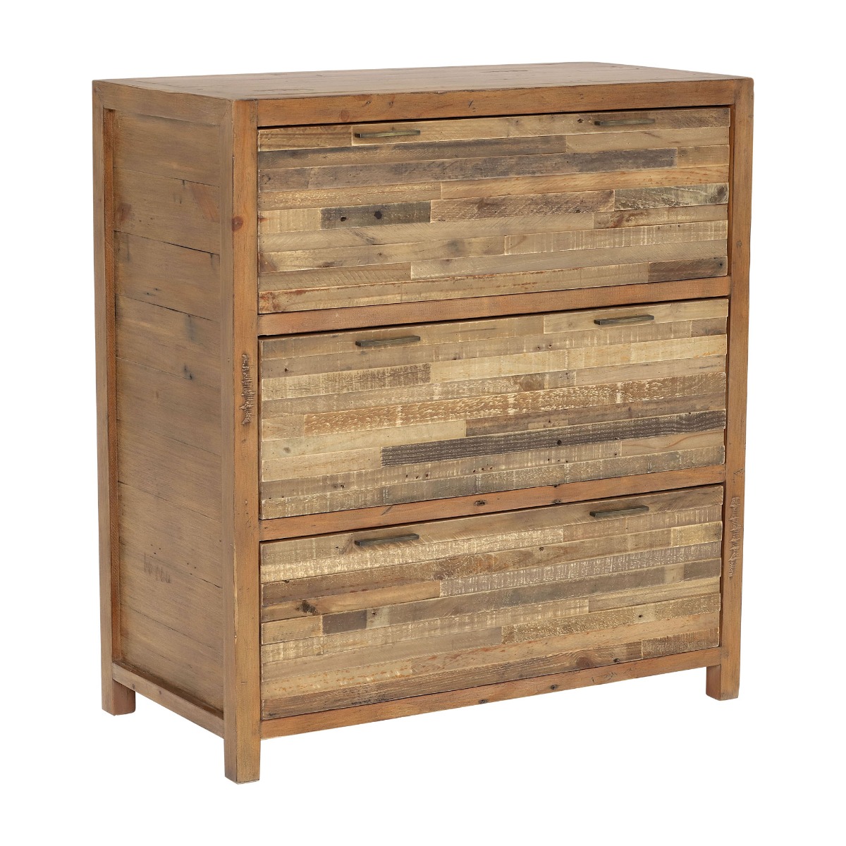 Charlie 3 Drawer Chest Cabinet, Brown | Barker & Stonehouse