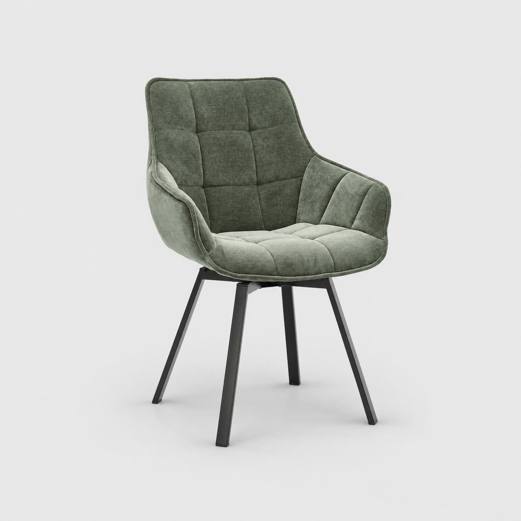 Jasper dining armchair with 360 swivel fabric