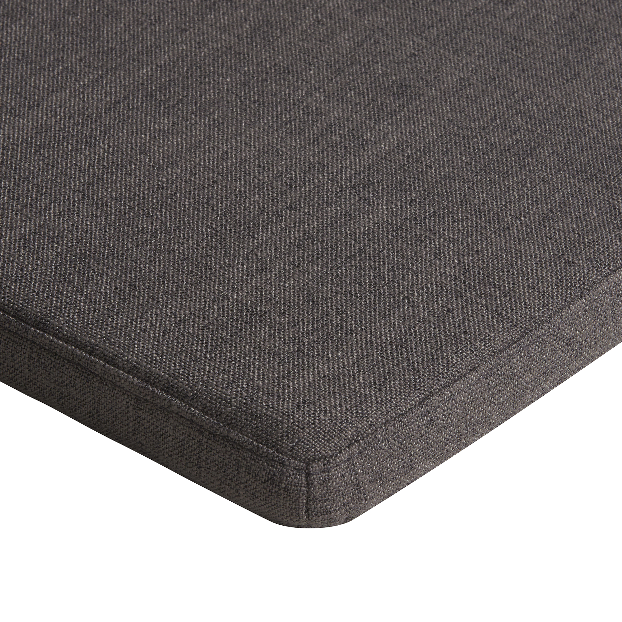 Carson Bench Topper 150x40cm, Square, Grey Fabric | Barker & Stonehouse